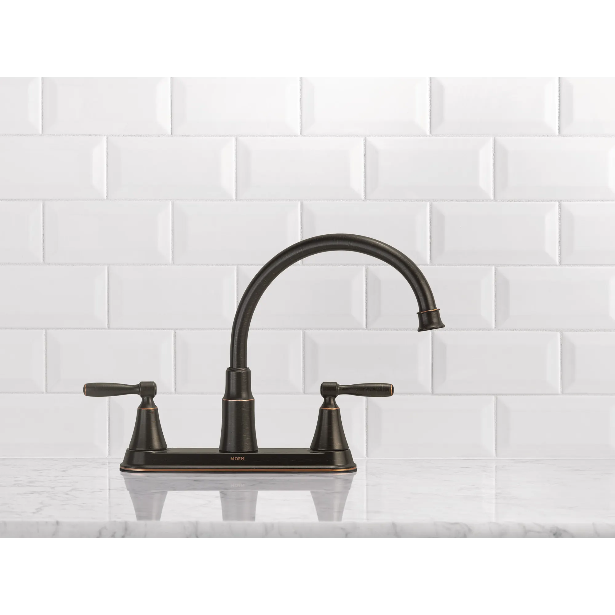 Hutchinson Two-Handle High Arc Kitchen Faucet - Image 7