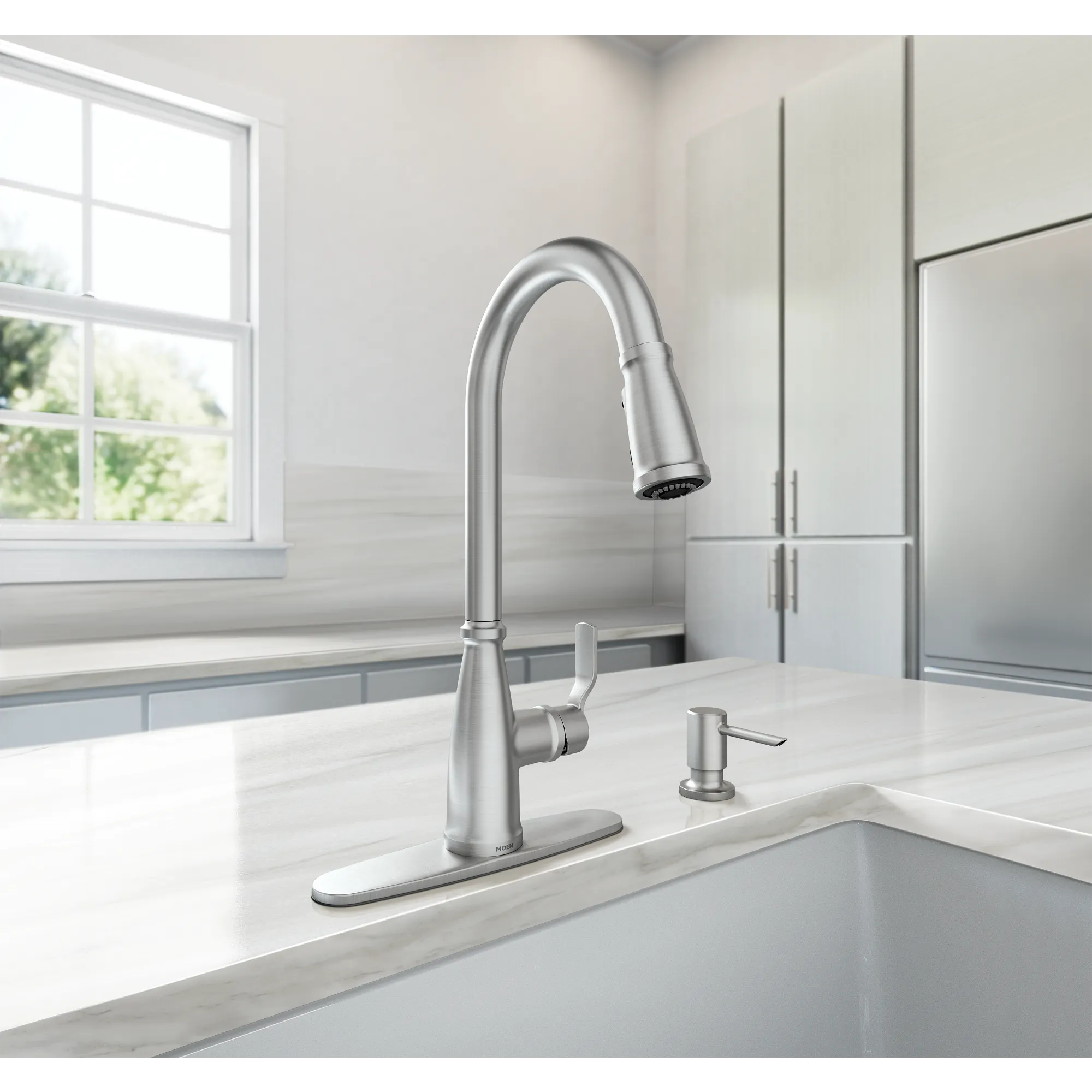 Nolia One-Handle High Arc Pulldown Kitchen Faucet - Image 19
