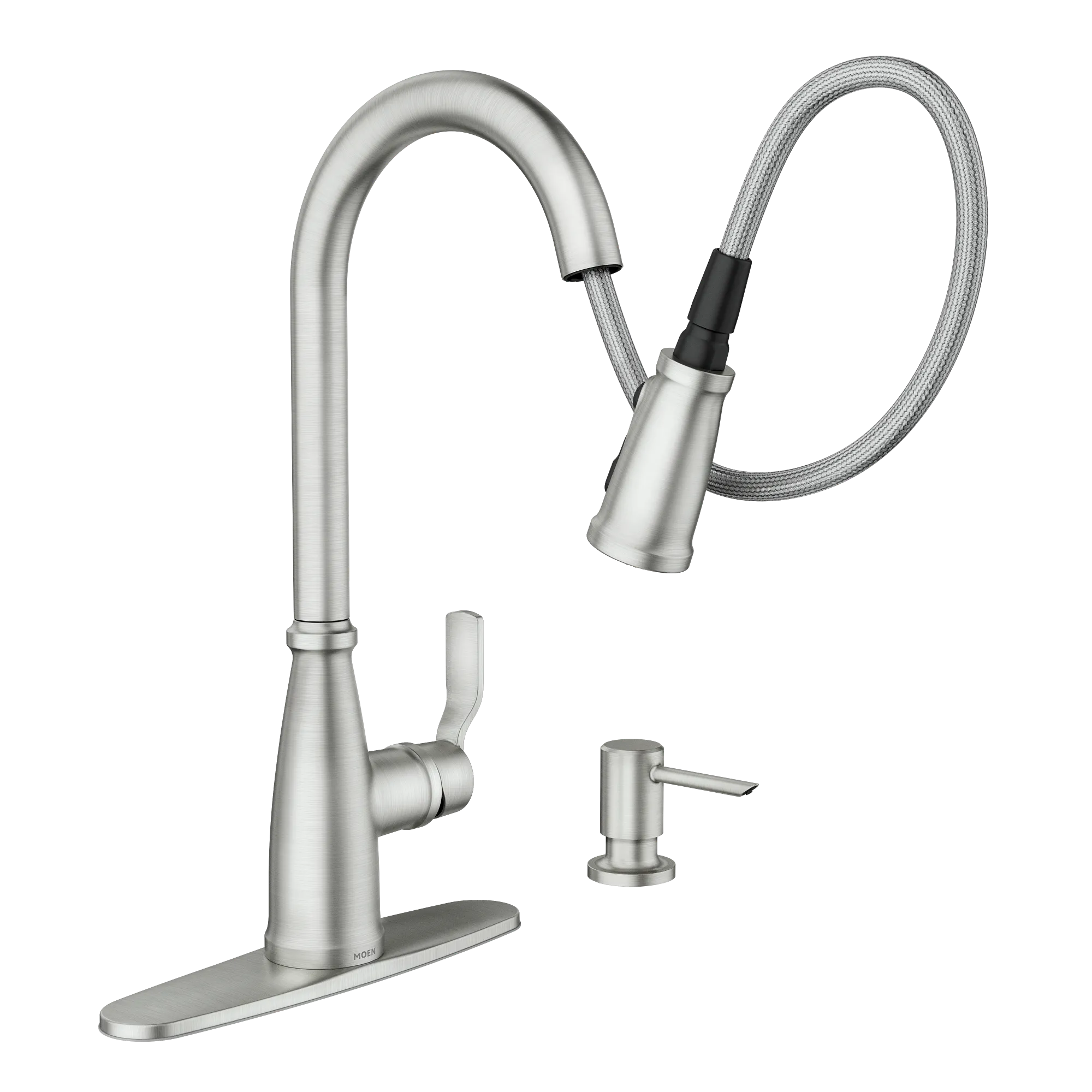 Nolia One-Handle High Arc Pulldown Kitchen Faucet - Image 26