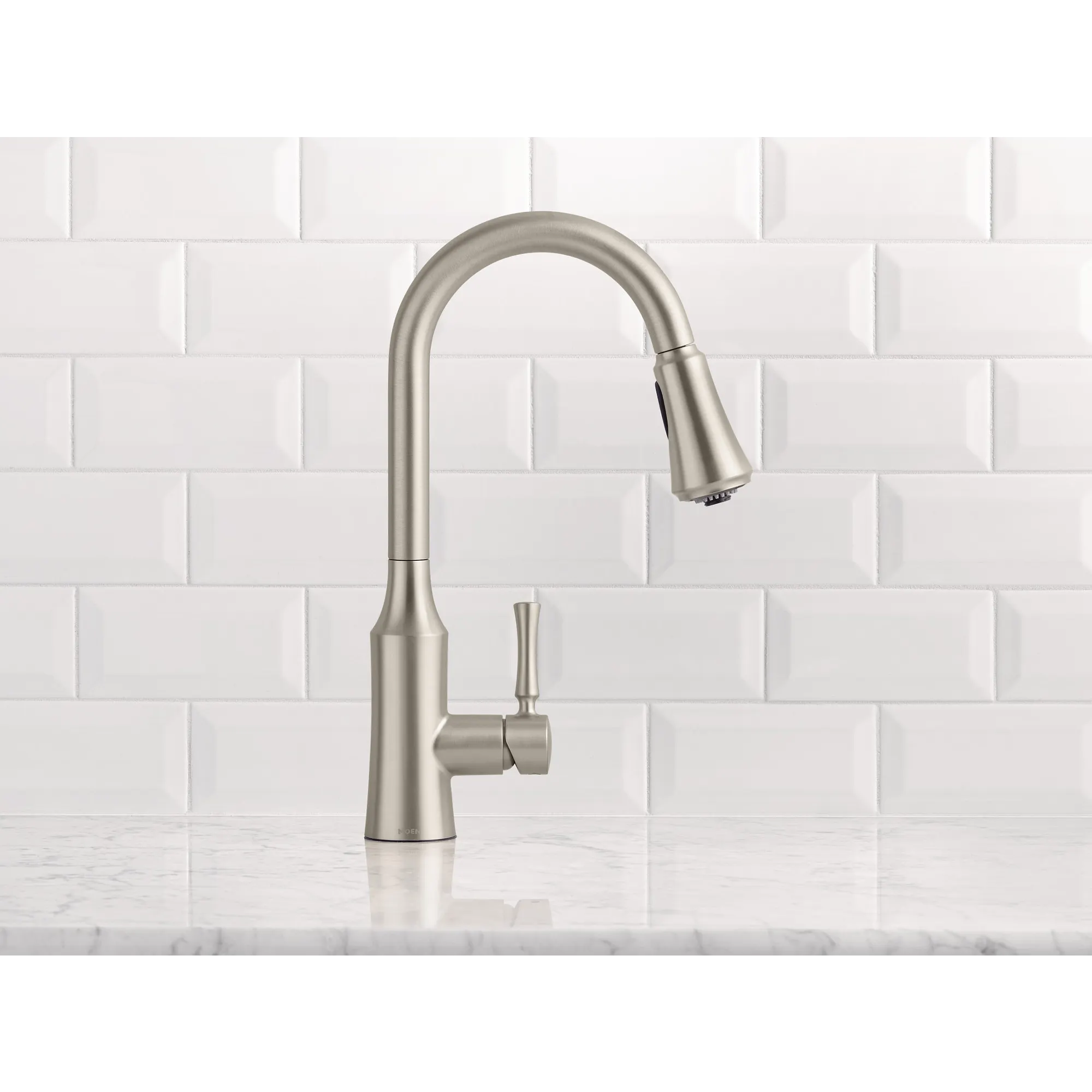 Venango Chrome One-Handle High Arc Pulldown Kitchen Faucet - Image 30