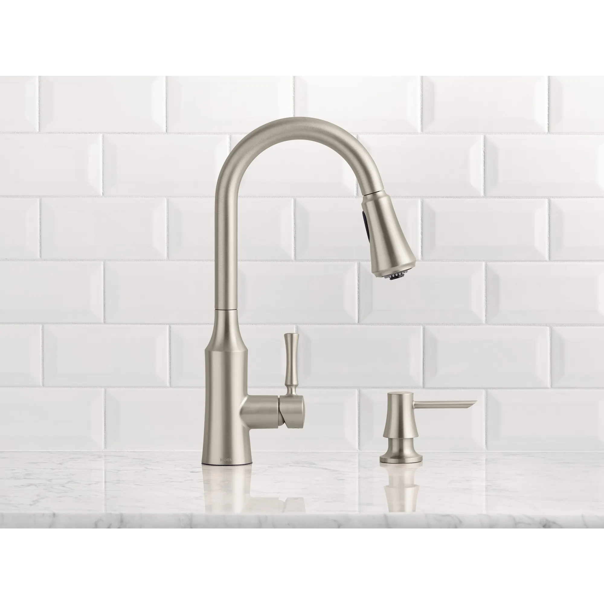Venango Chrome One-Handle High Arc Pulldown Kitchen Faucet - Image 31