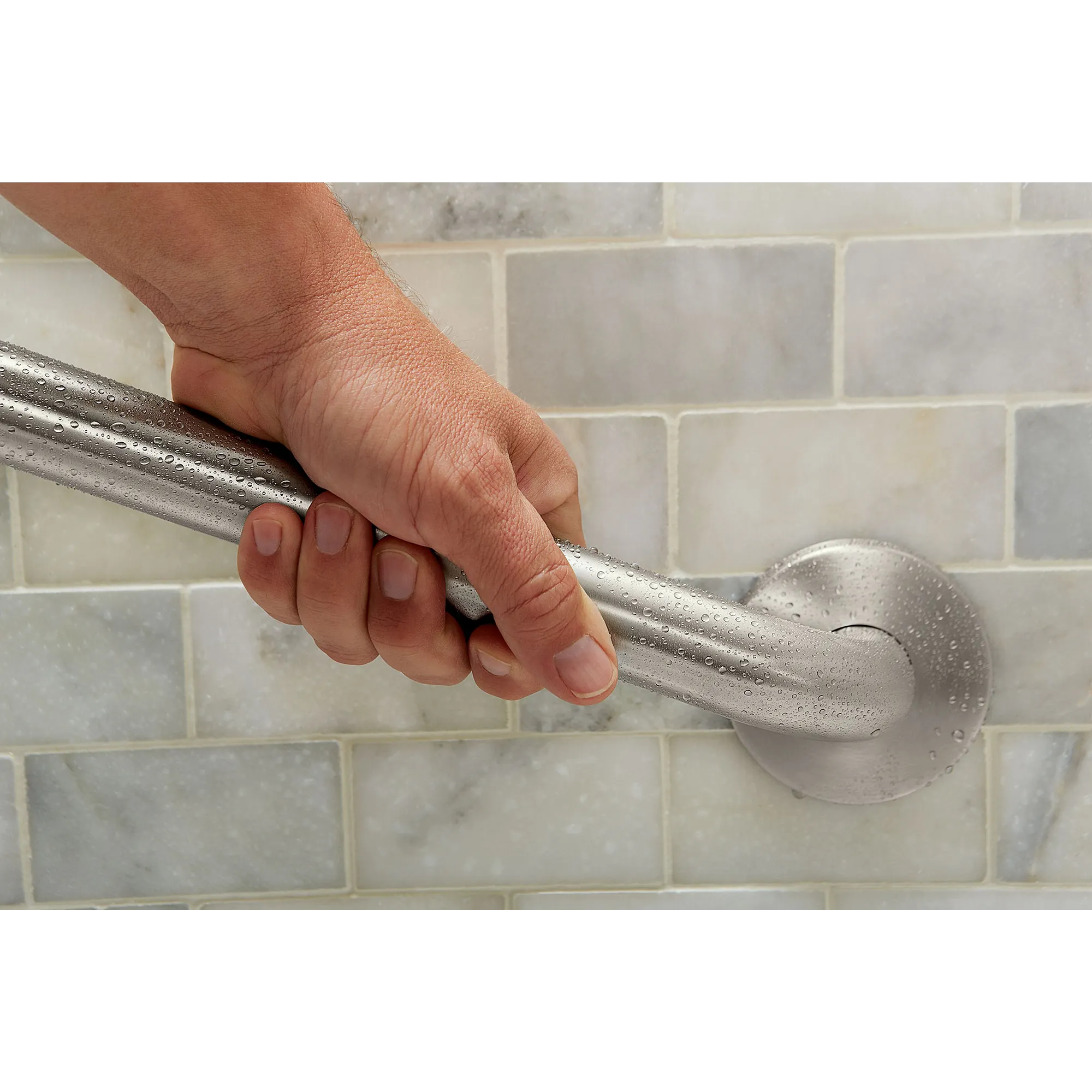 Moen Home Care Polished brass 18" Concealed Screw Grab Bar - Image 6