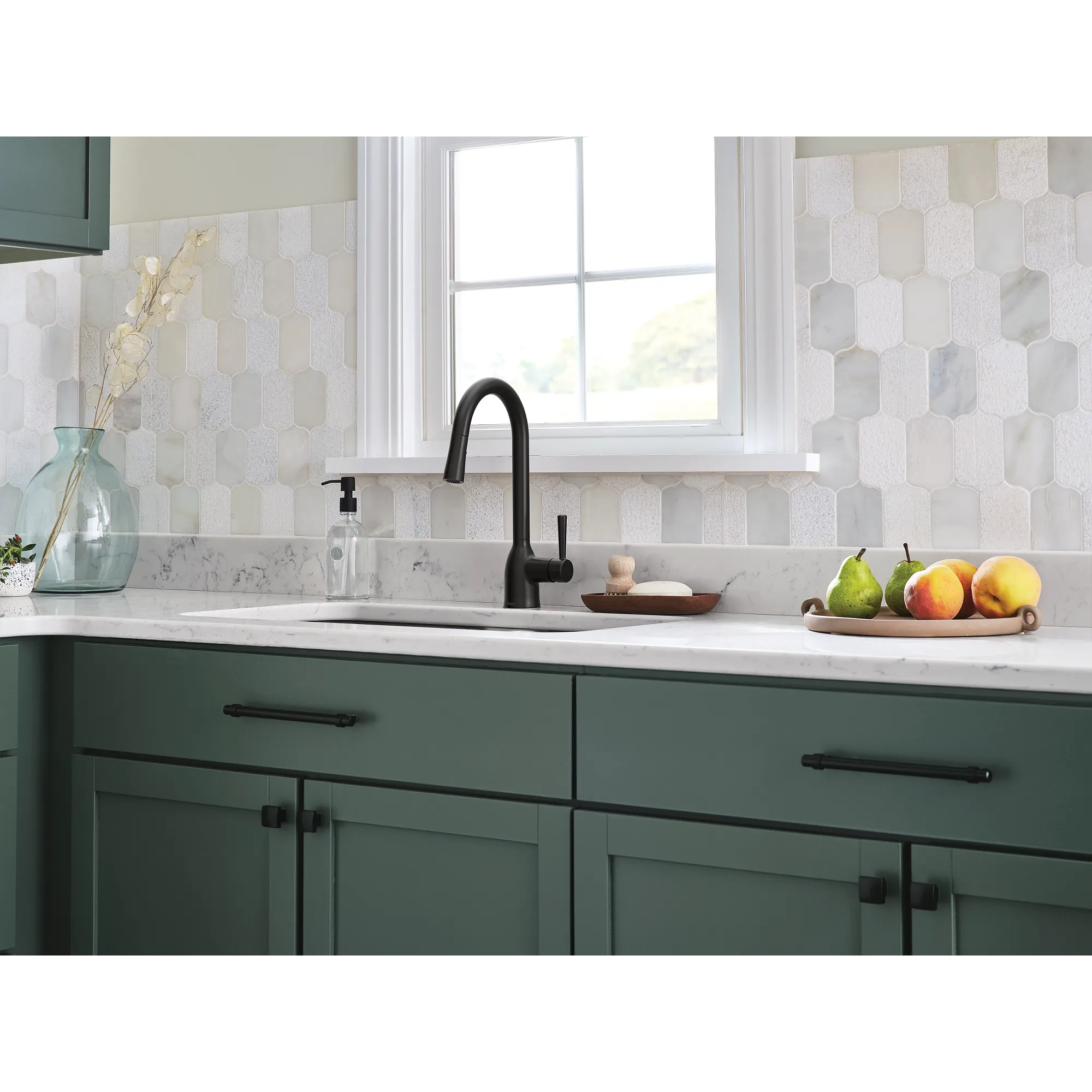Adler One-Handle High Arc Pulldown Kitchen Faucet - Image 12