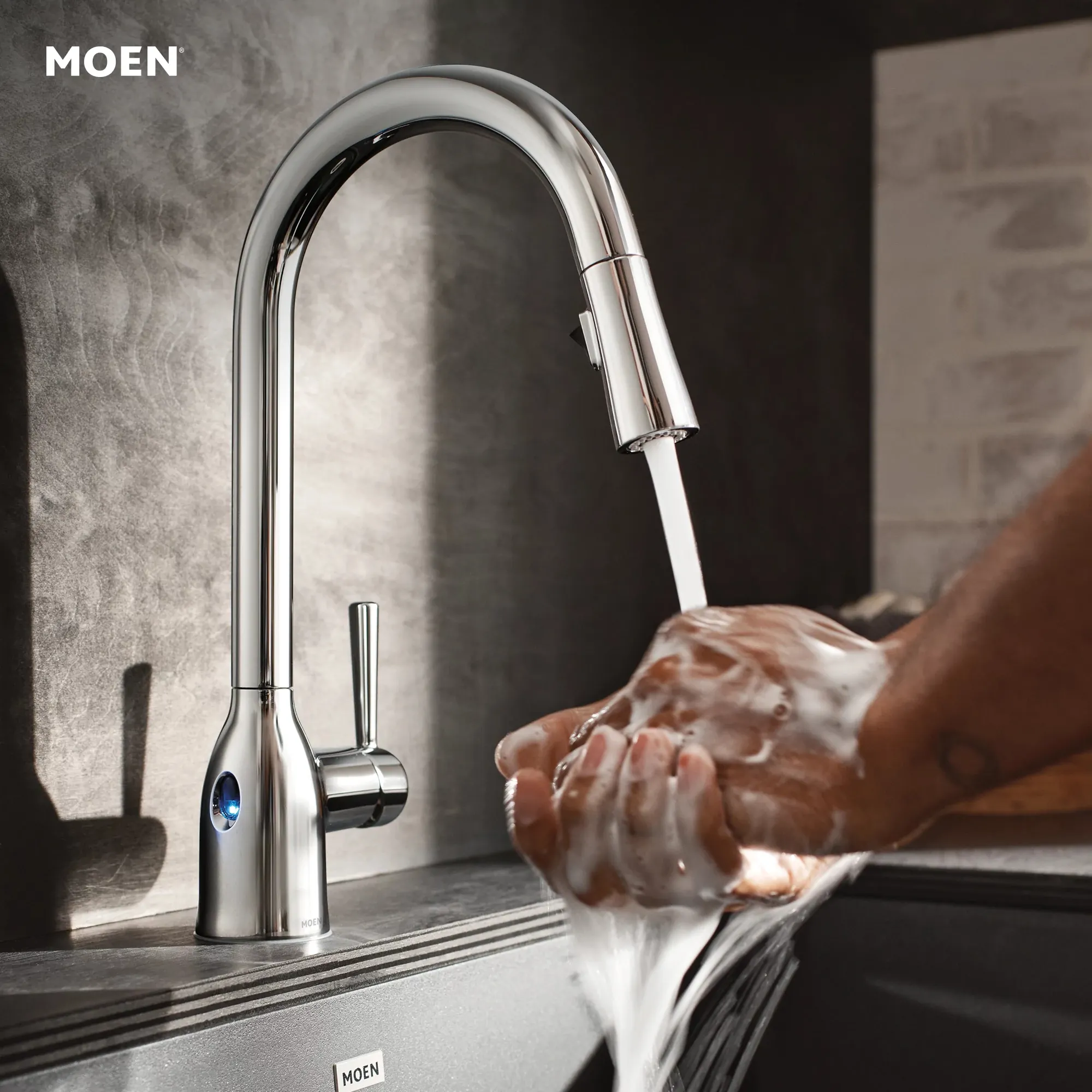 Adler MotionSense Wave One-Handle Pulldown Touchless Kitchen Faucet - Image 2