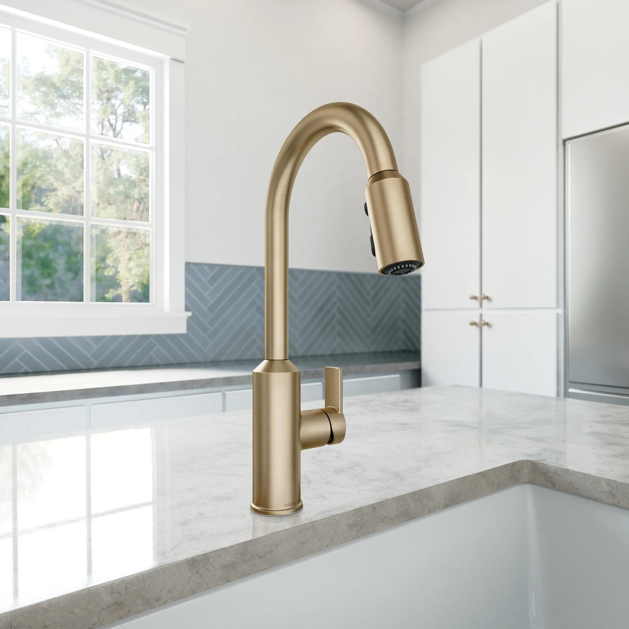 Meena One-Handle High Arc Pulldown Kitchen Faucet - Image 26