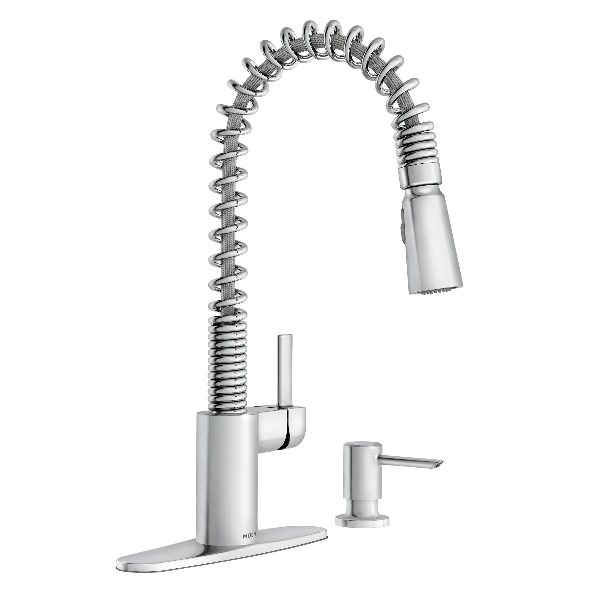 Irvine Chrome One-Handle High Arc Pulldown Kitchen Faucet - Image 13