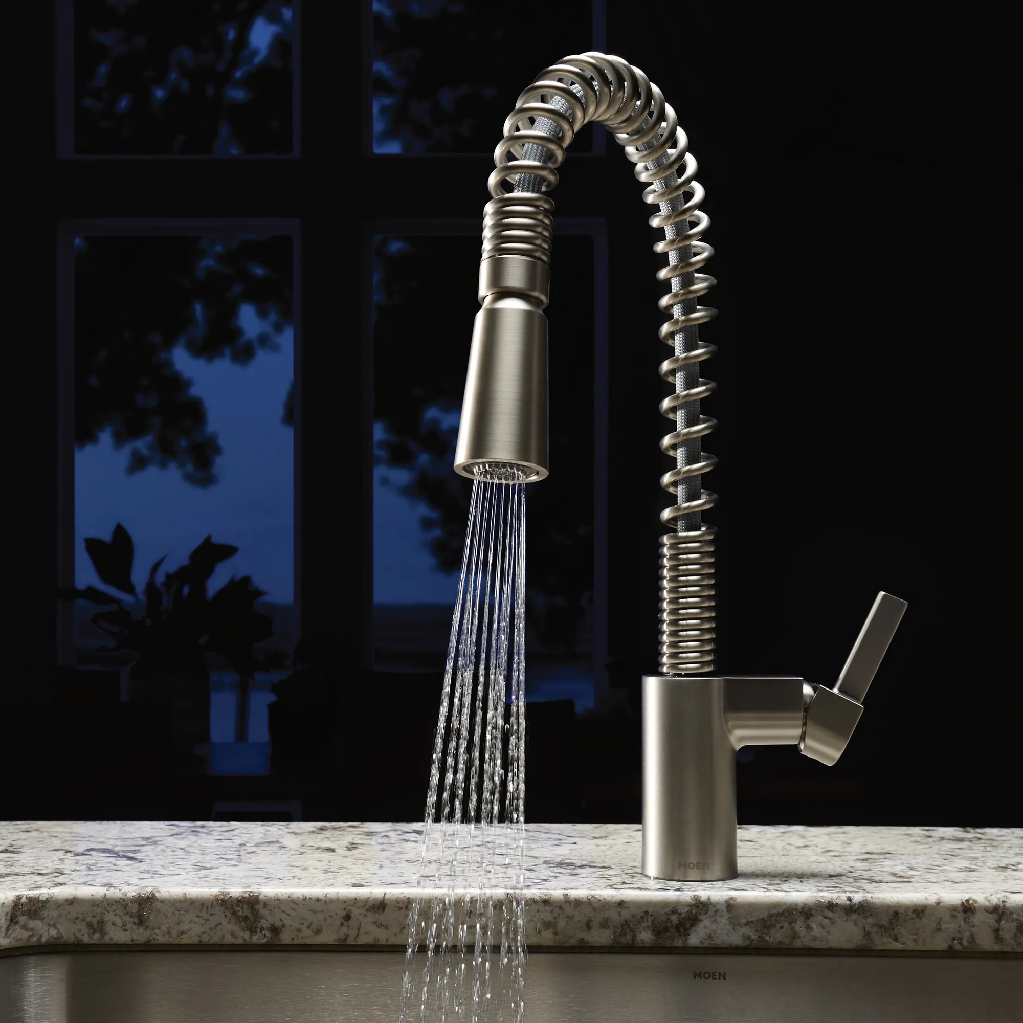 Irvine Chrome One-Handle High Arc Pulldown Kitchen Faucet - Image 25