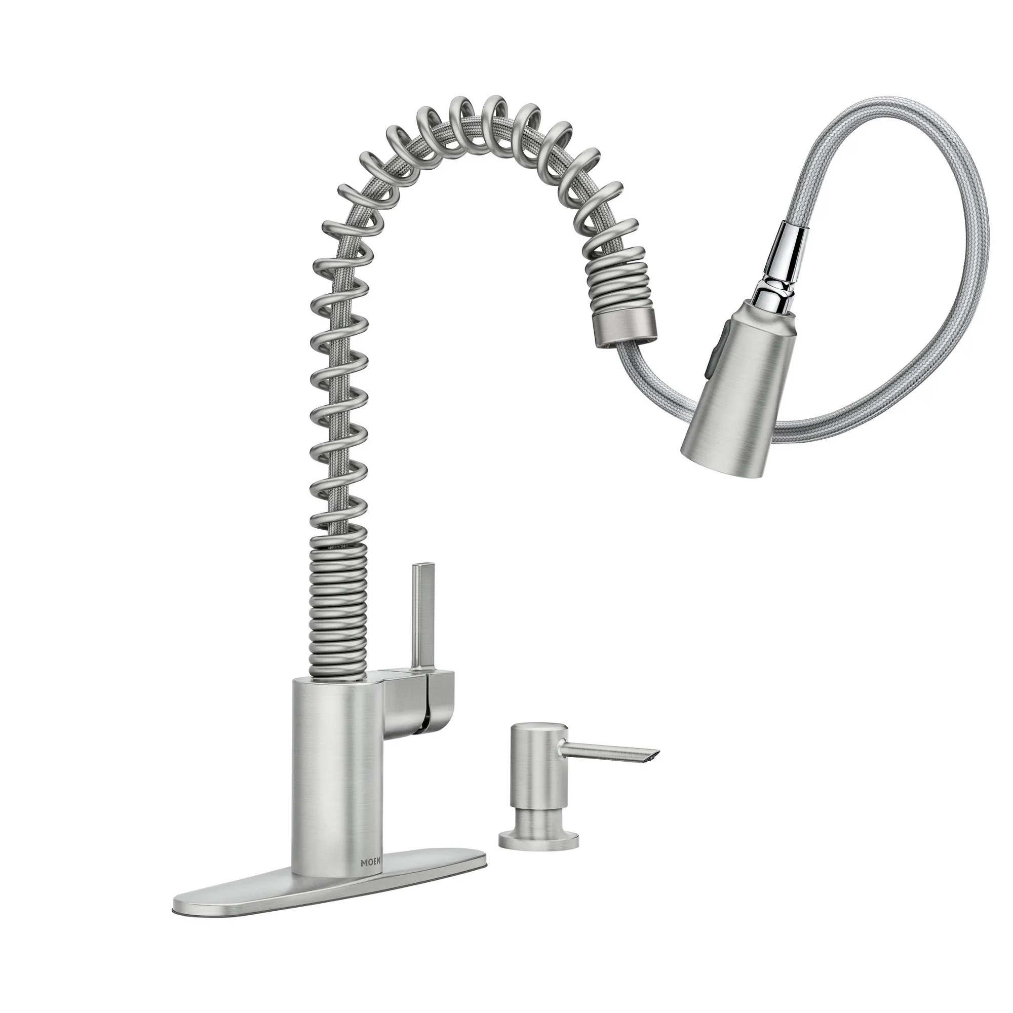 Irvine Chrome One-Handle High Arc Pulldown Kitchen Faucet - Image 28