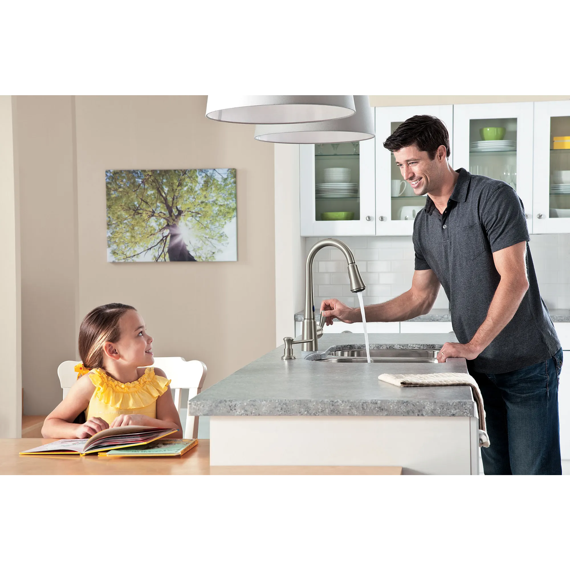 Delaney with MotionSense Spot Resist Stainless One-Handle High Arc Pulldown Kitchen Faucet - Image 12