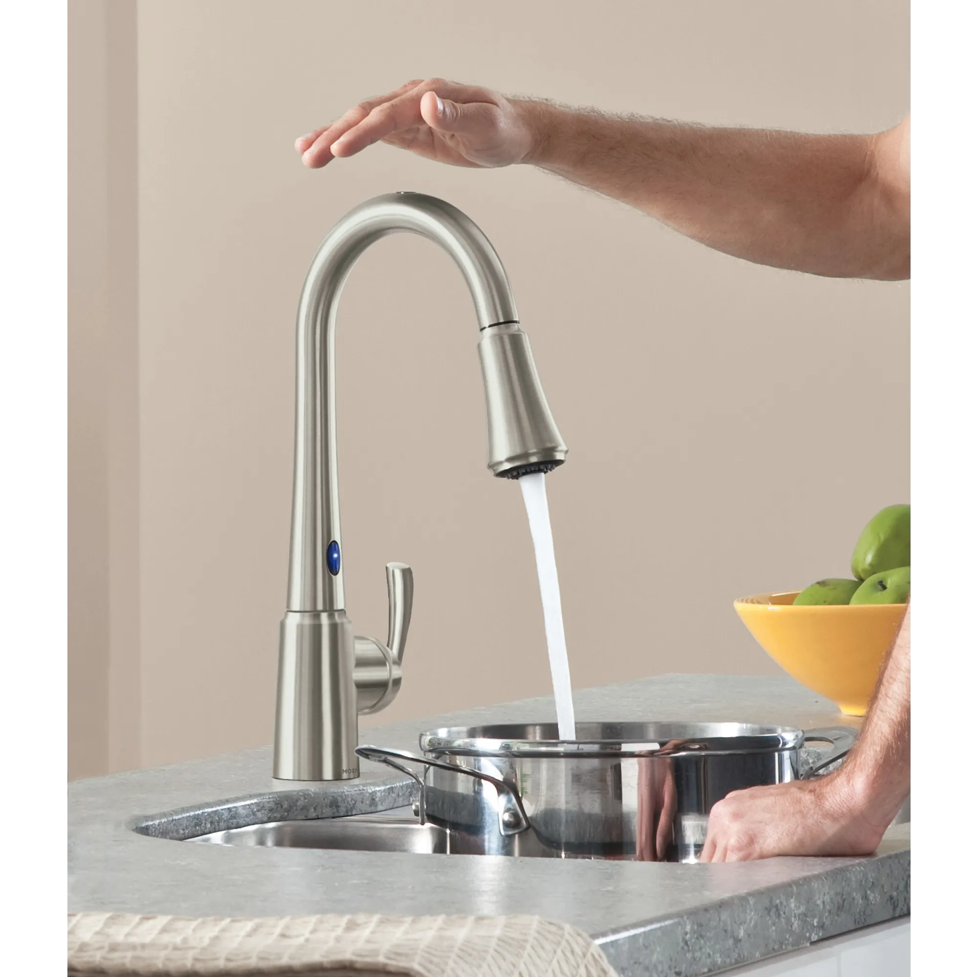 Delaney with MotionSense Spot Resist Stainless One-Handle High Arc Pulldown Kitchen Faucet - Image 14