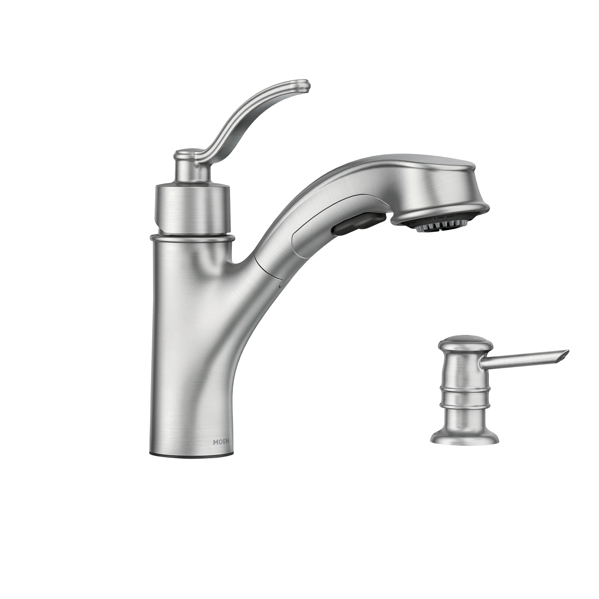 Marbrook One-Handle High Arc Pullout Kitchen Faucet - Image 7