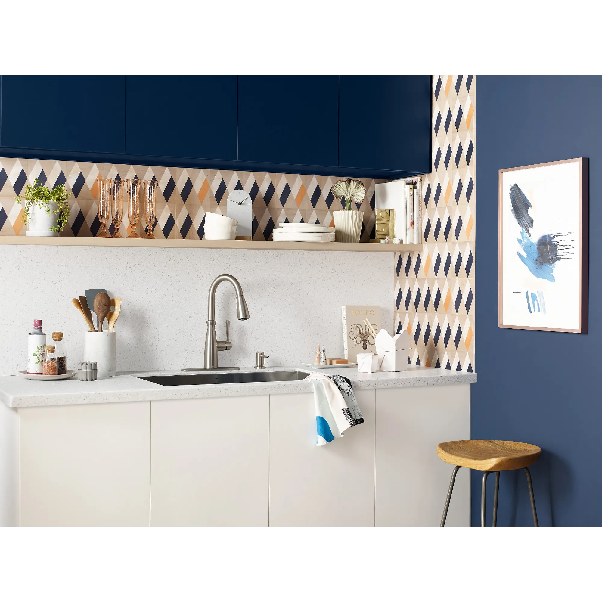 Surie One-handle High Arc Pulldown Kitchen Faucet - Image 6