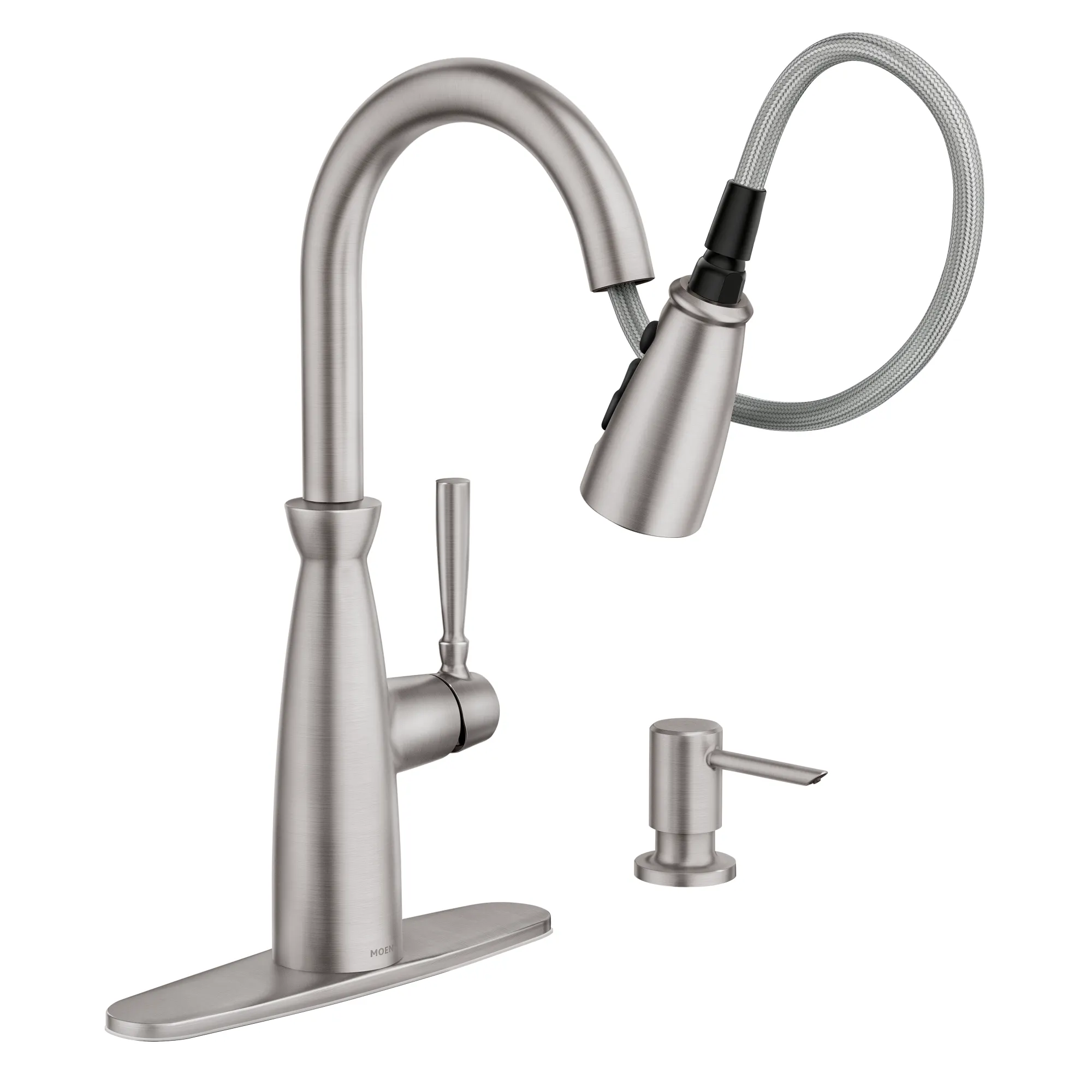 Surie One-handle High Arc Pulldown Kitchen Faucet - Image 8