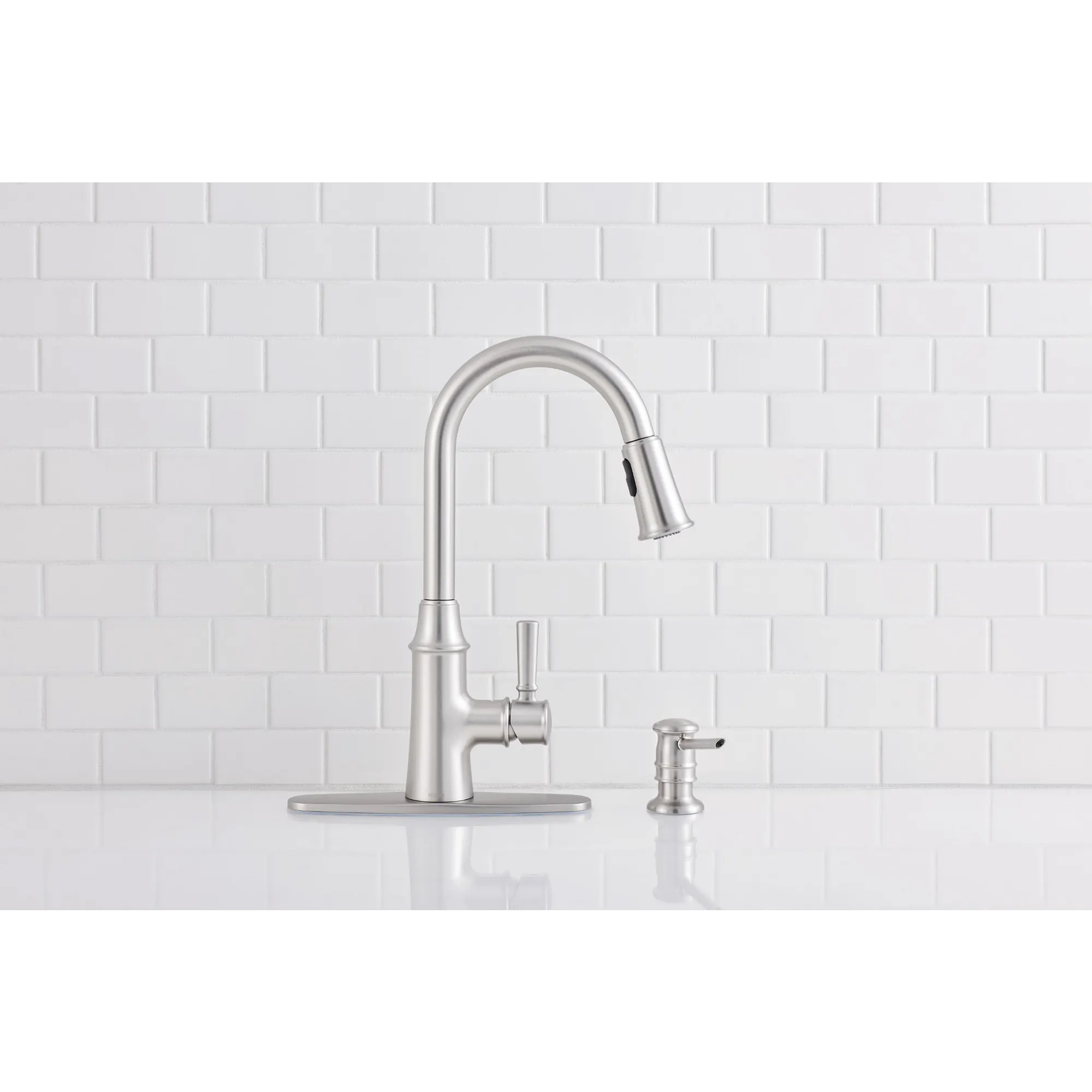 Caris One-handle High Arc Kitchen Faucet - Image 9