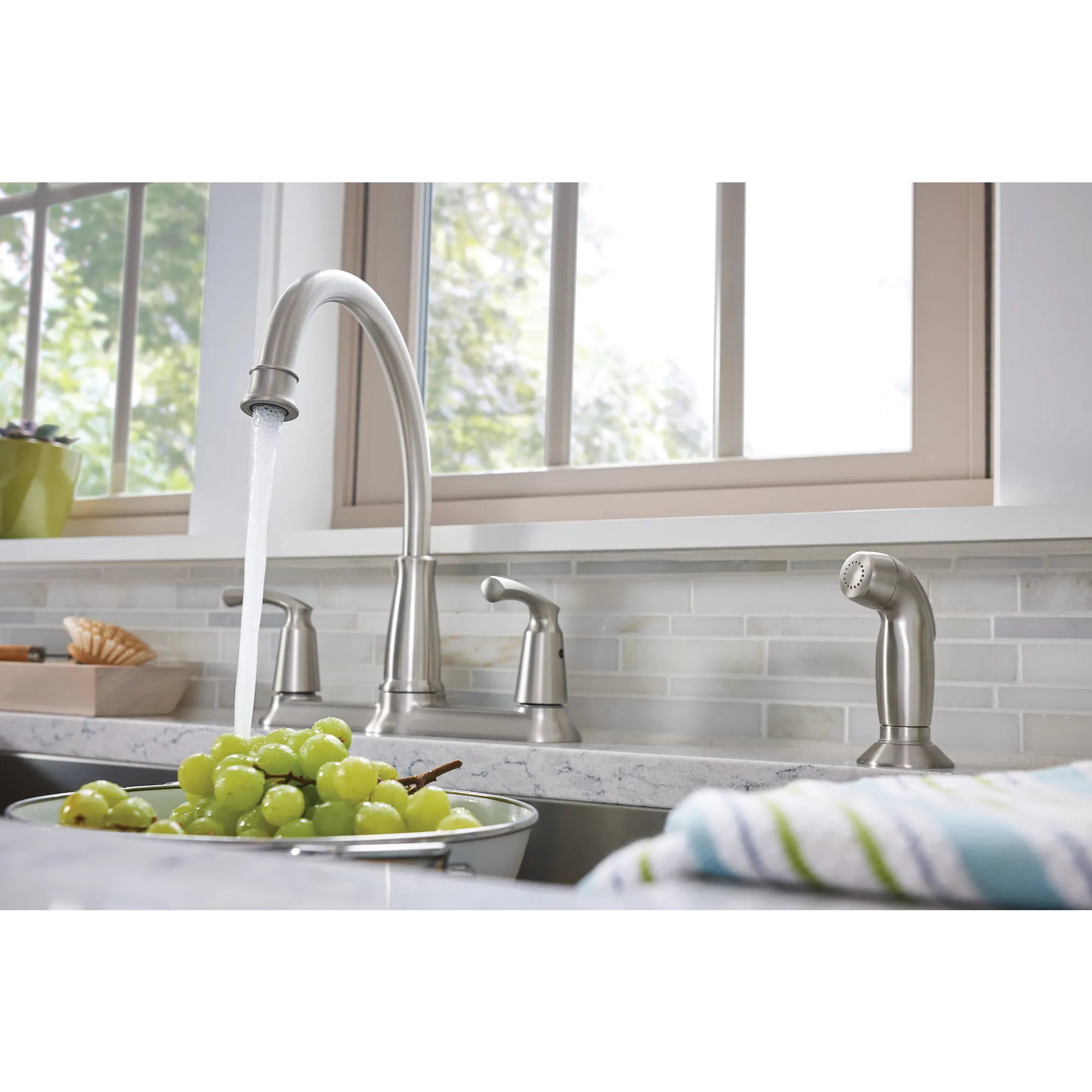 Bexley Two-Handle High Arc Kitchen Faucet - Image 11