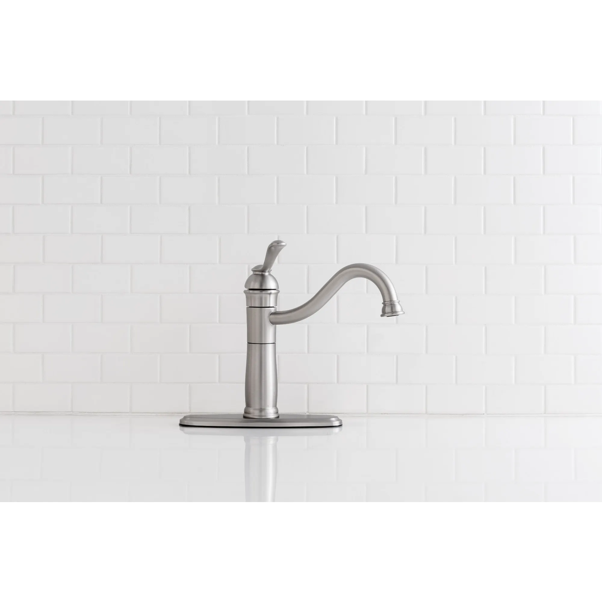 Walden Spot Resist Stainless (MB) One-Handle High Arc Kitchen Faucet - Image 2