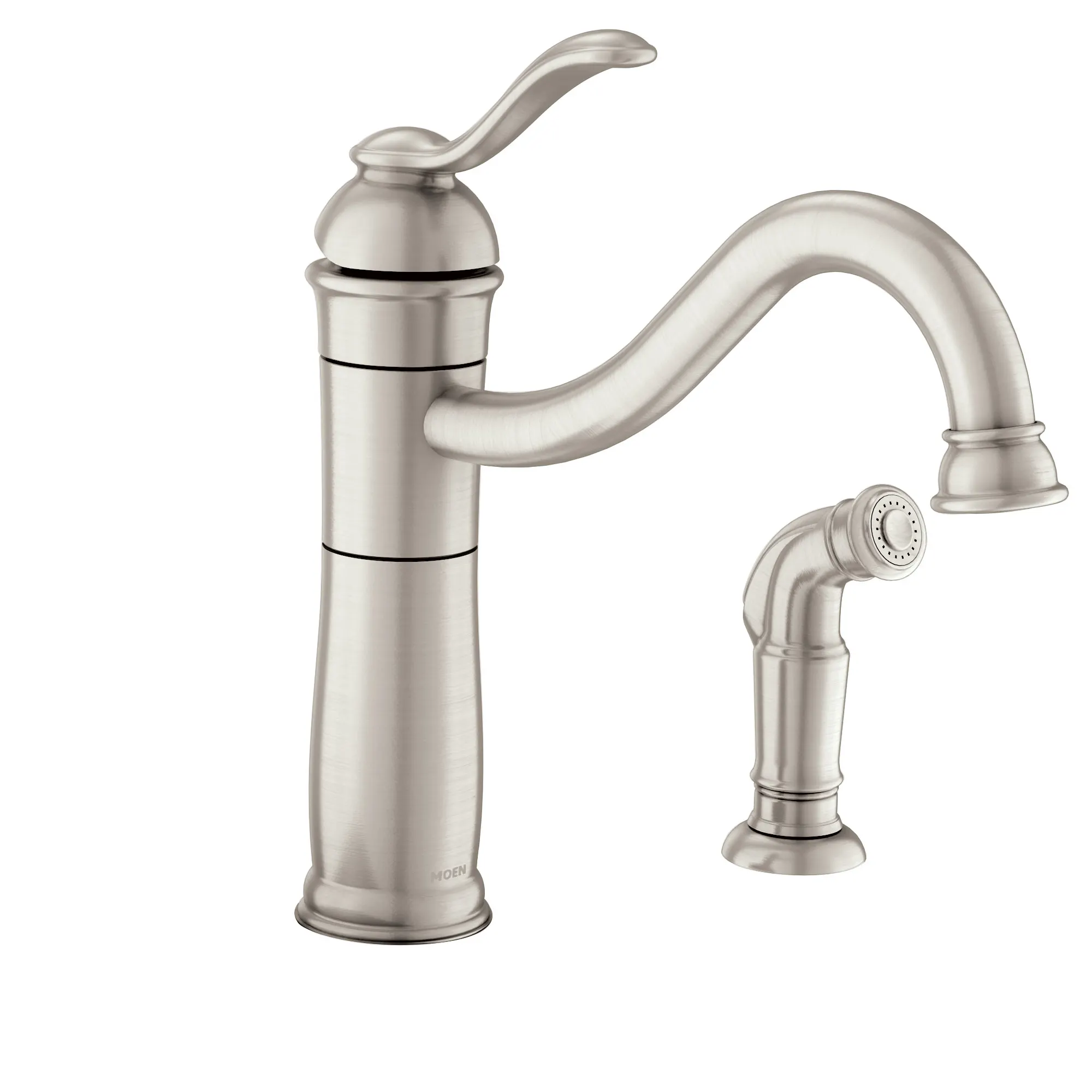 Walden Spot Resist Stainless (MB) One-Handle High Arc Kitchen Faucet - Image 5