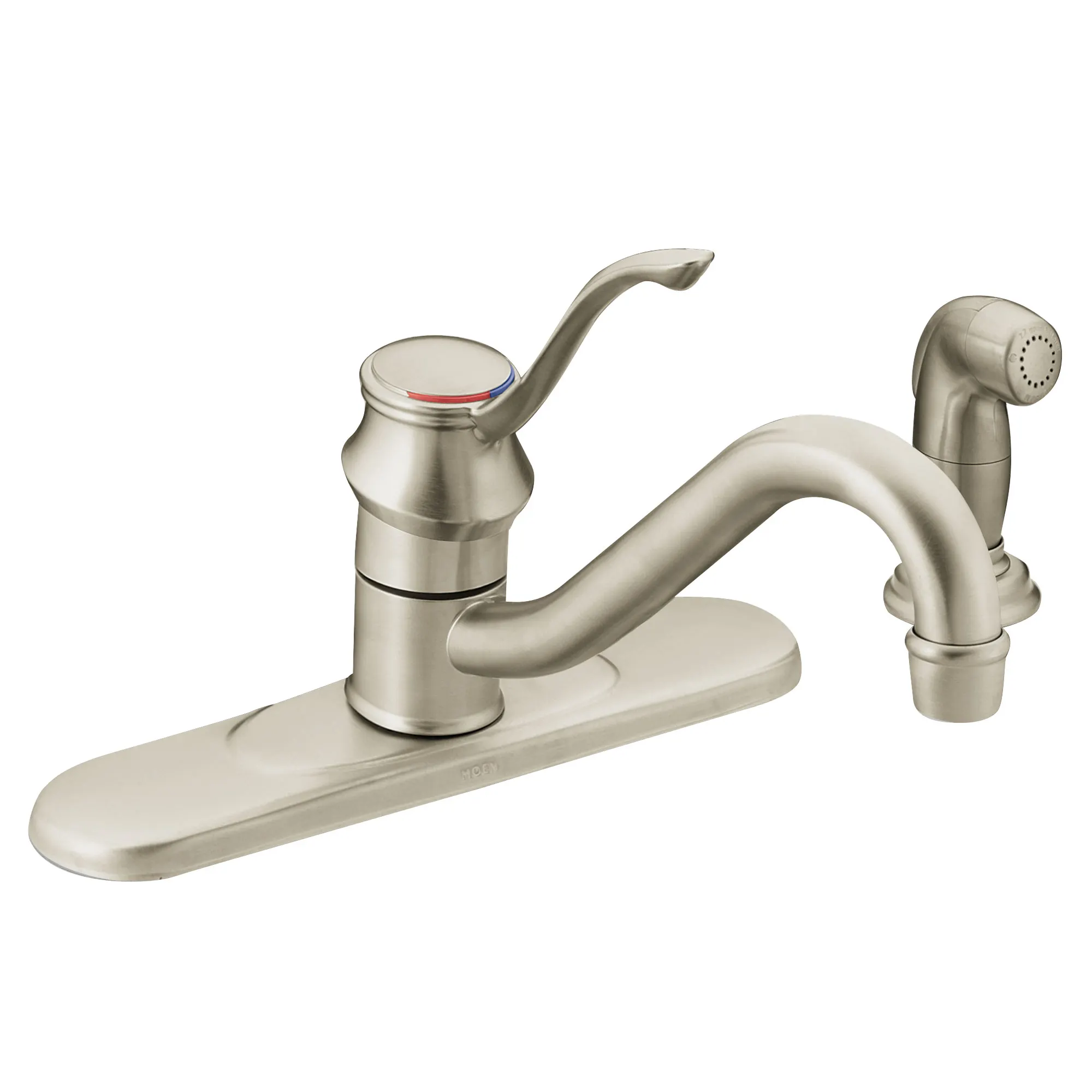 Wickston Chrome one-handle low arc kitchen faucet - Image 2