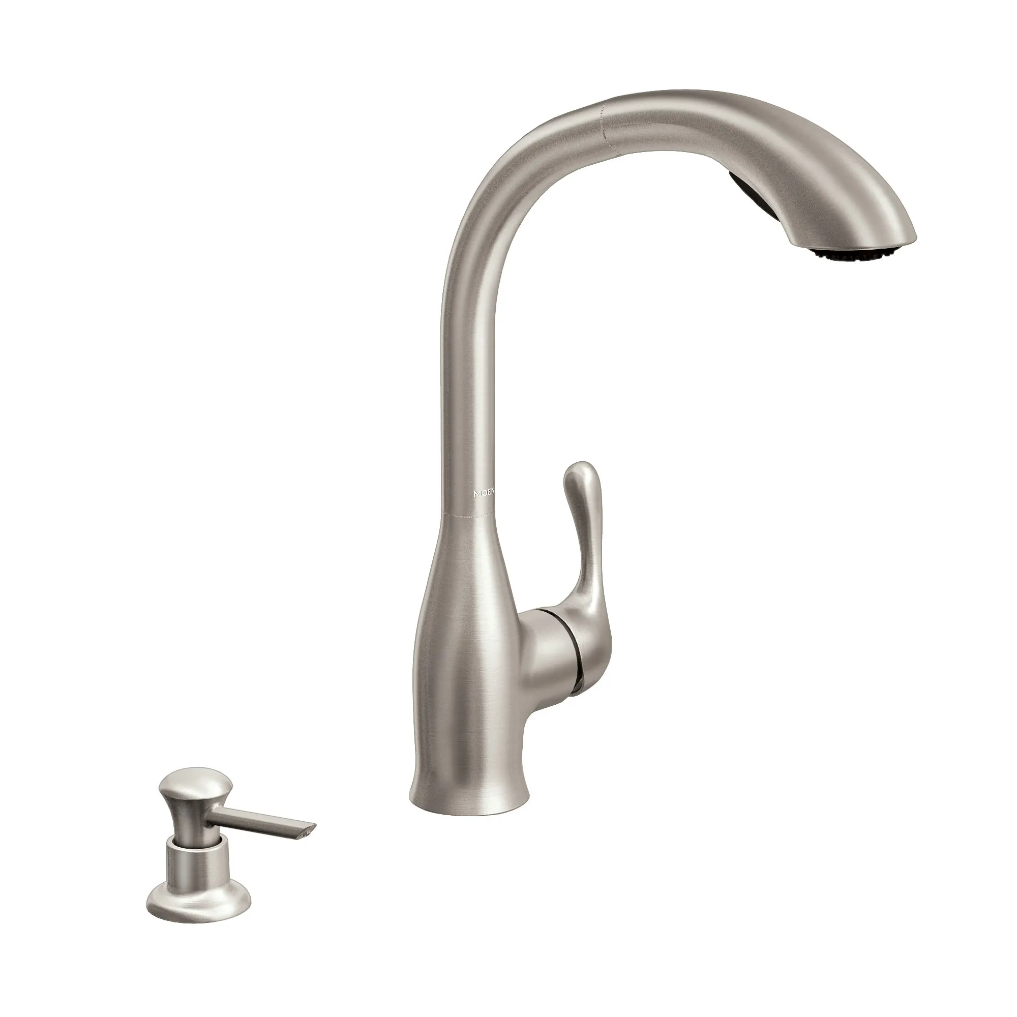 Varese Chrome one-handle high arc pullout kitchen faucet - Image 5