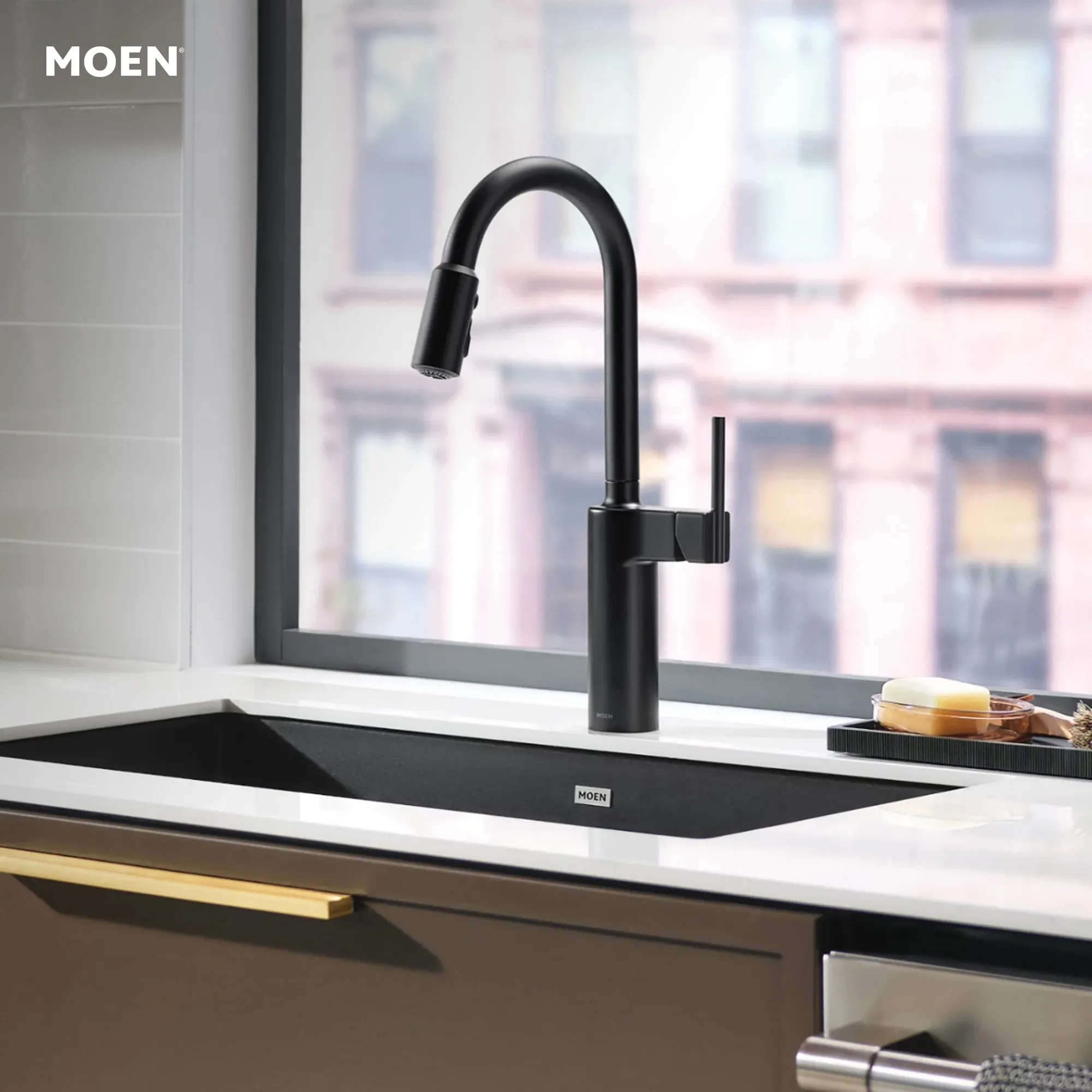 Inara One-handle High Arc Pulldown Kitchen Faucet - Image 10
