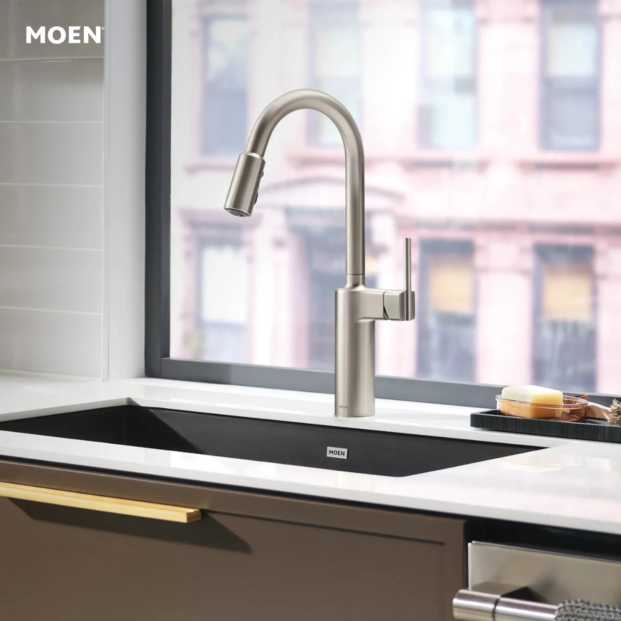 Inara One-handle High Arc Pulldown Kitchen Faucet - Image 18