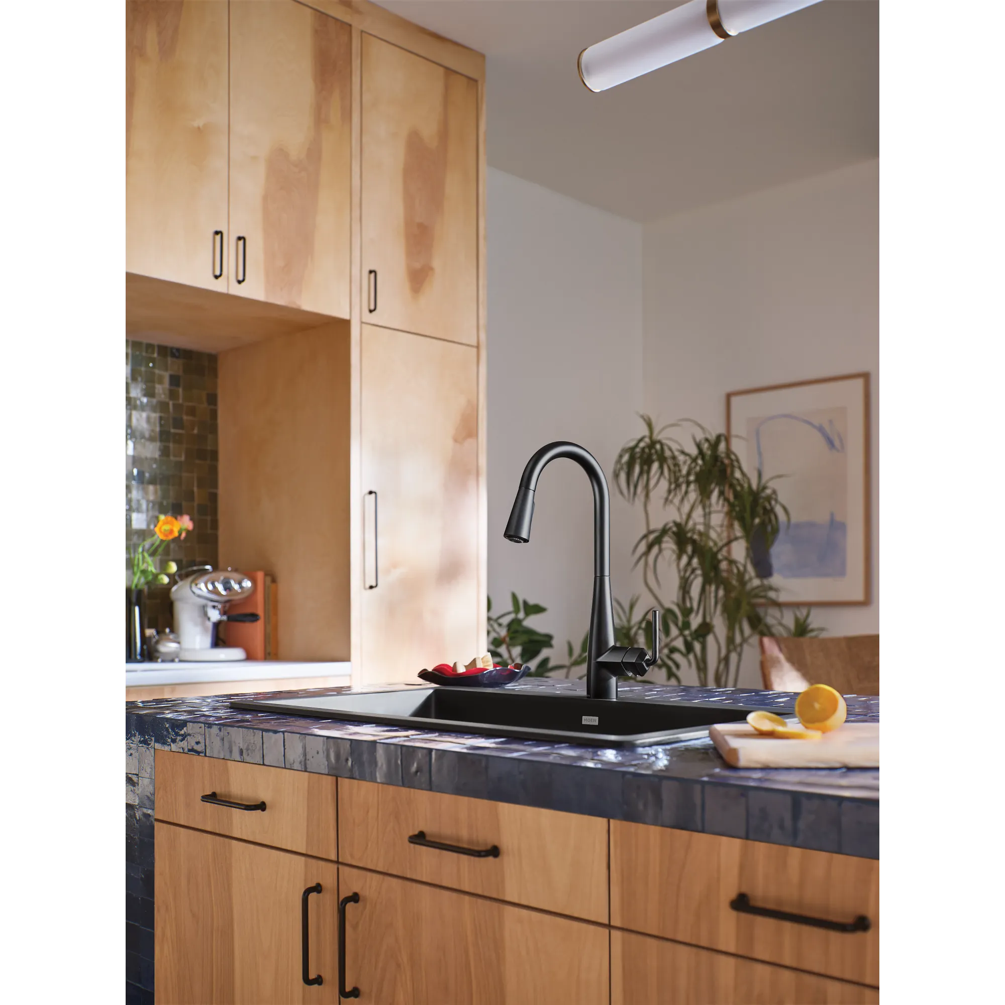Maureen Chrome one-handle high arc pulldown kitchen faucet - Image 12