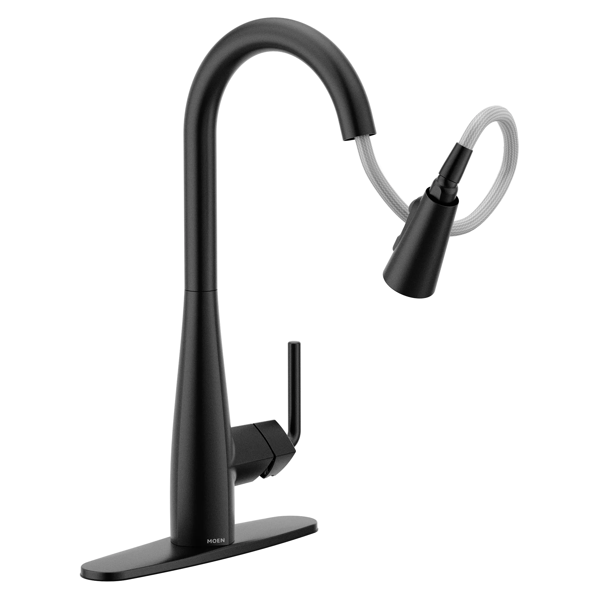 Maureen Chrome one-handle high arc pulldown kitchen faucet - Image 20