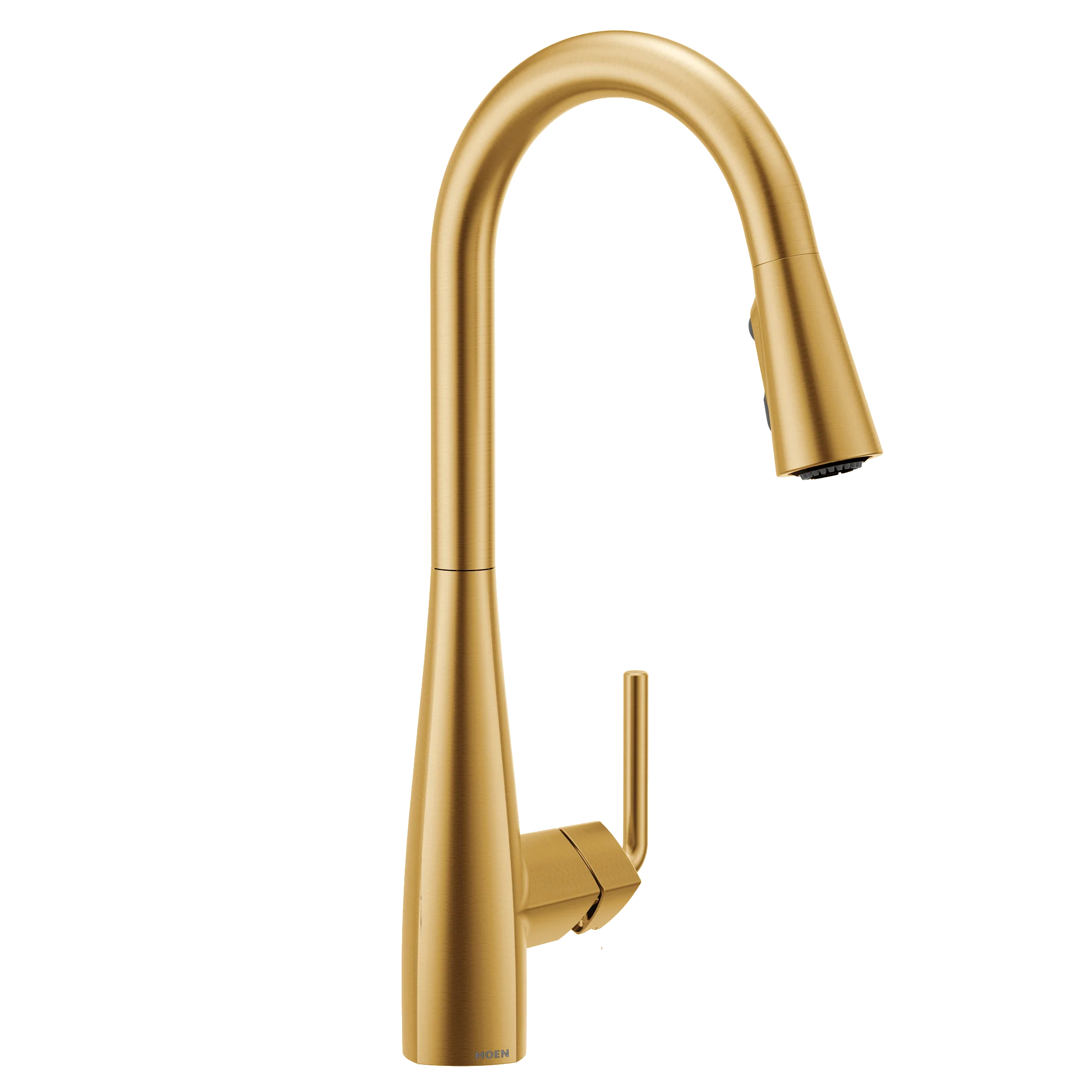 Maureen Chrome one-handle high arc pulldown kitchen faucet - Image 35
