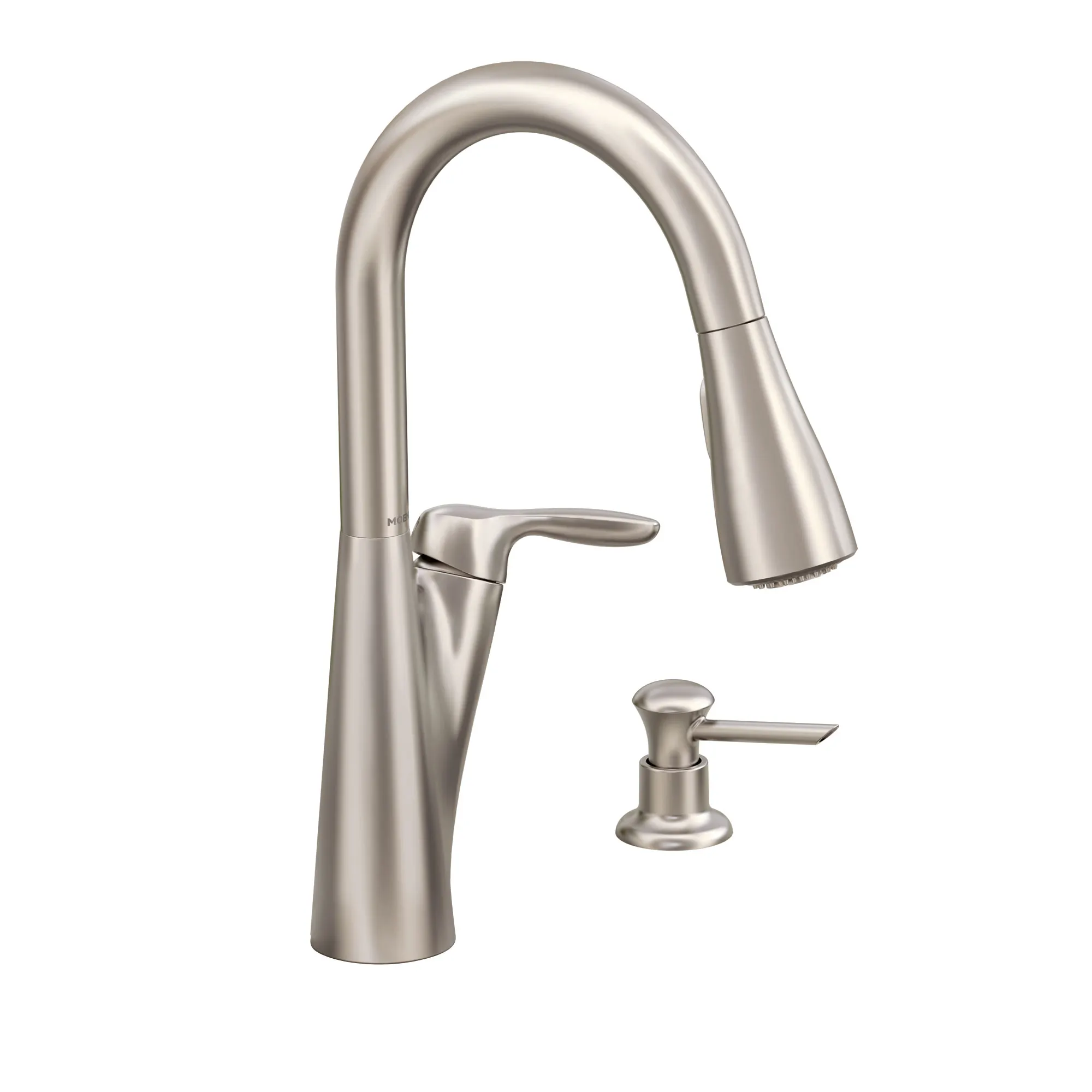 Harlon Chrome one-handle high arc pulldown kitchen faucet - Image 6