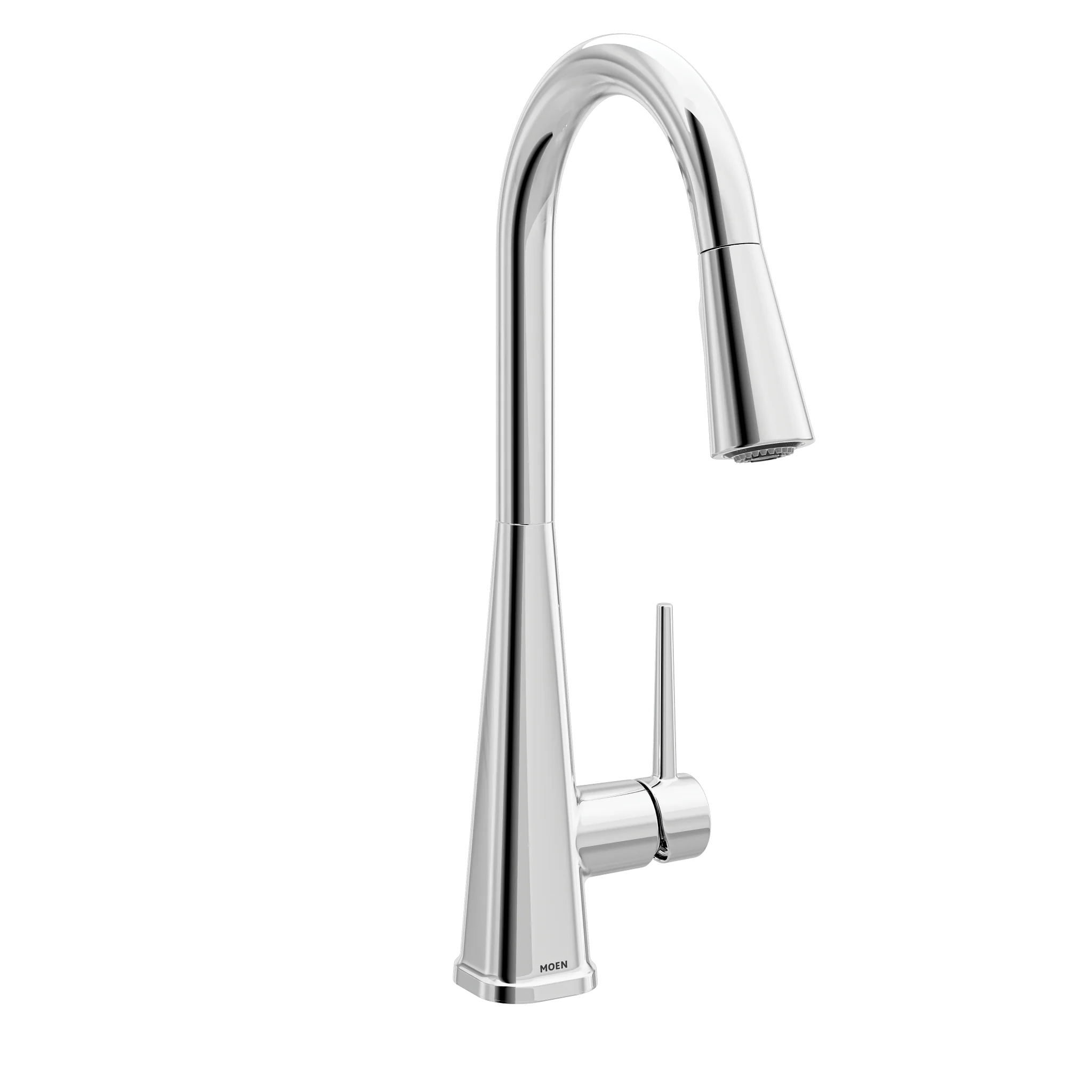 Swyre Chrome one-handle high arc pulldown kitchen faucet