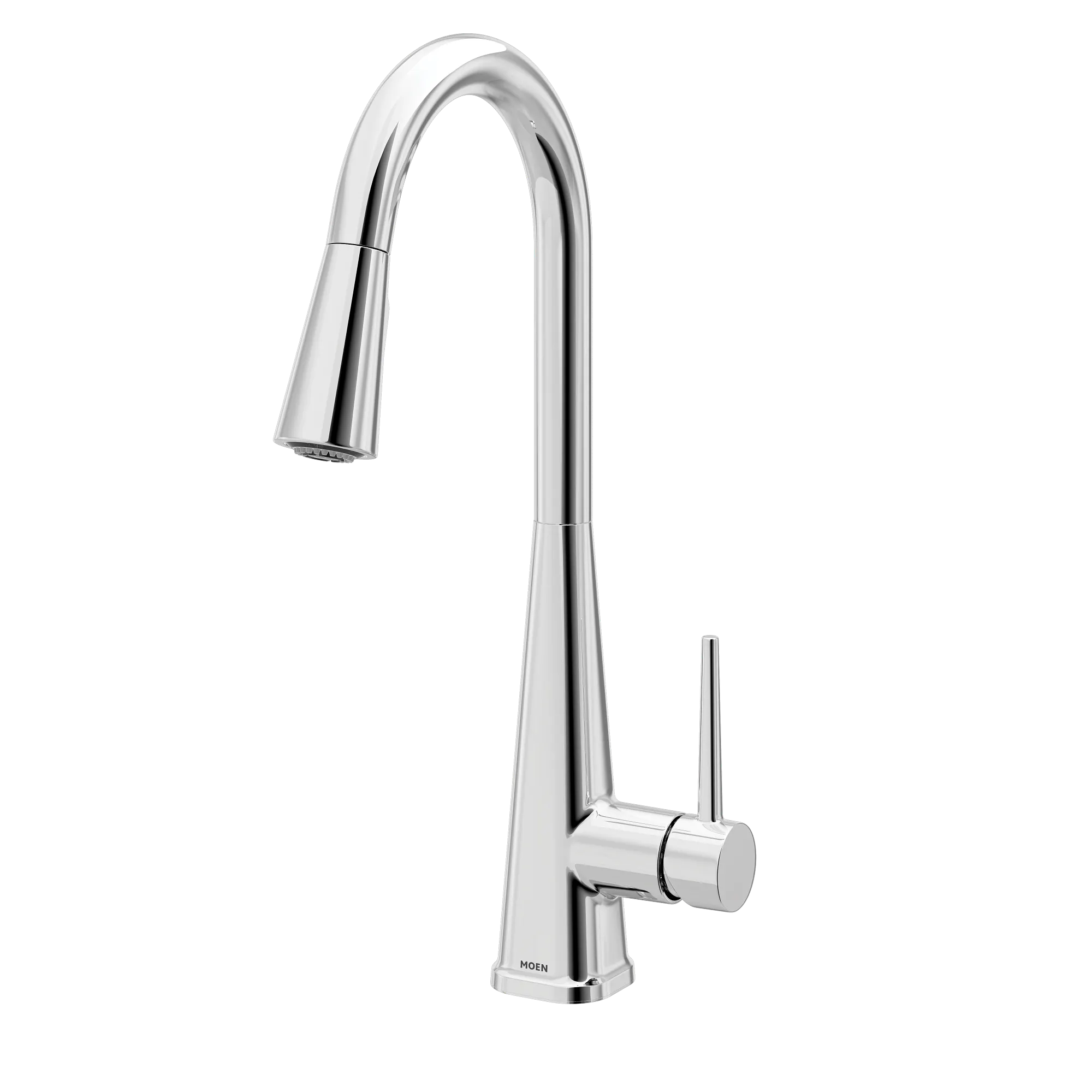 Swyre Chrome one-handle high arc pulldown kitchen faucet - Image 2