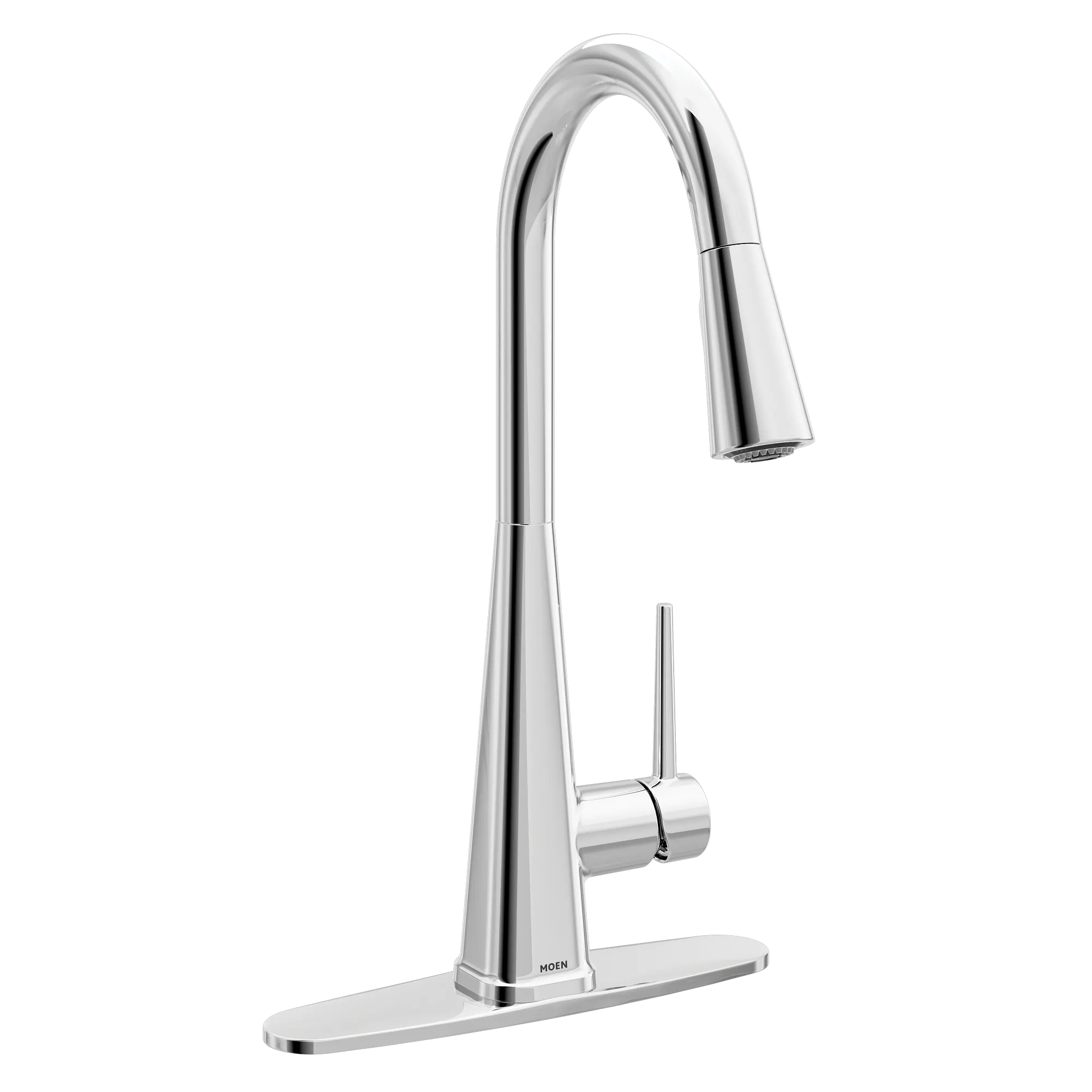 Swyre Chrome one-handle high arc pulldown kitchen faucet - Image 3
