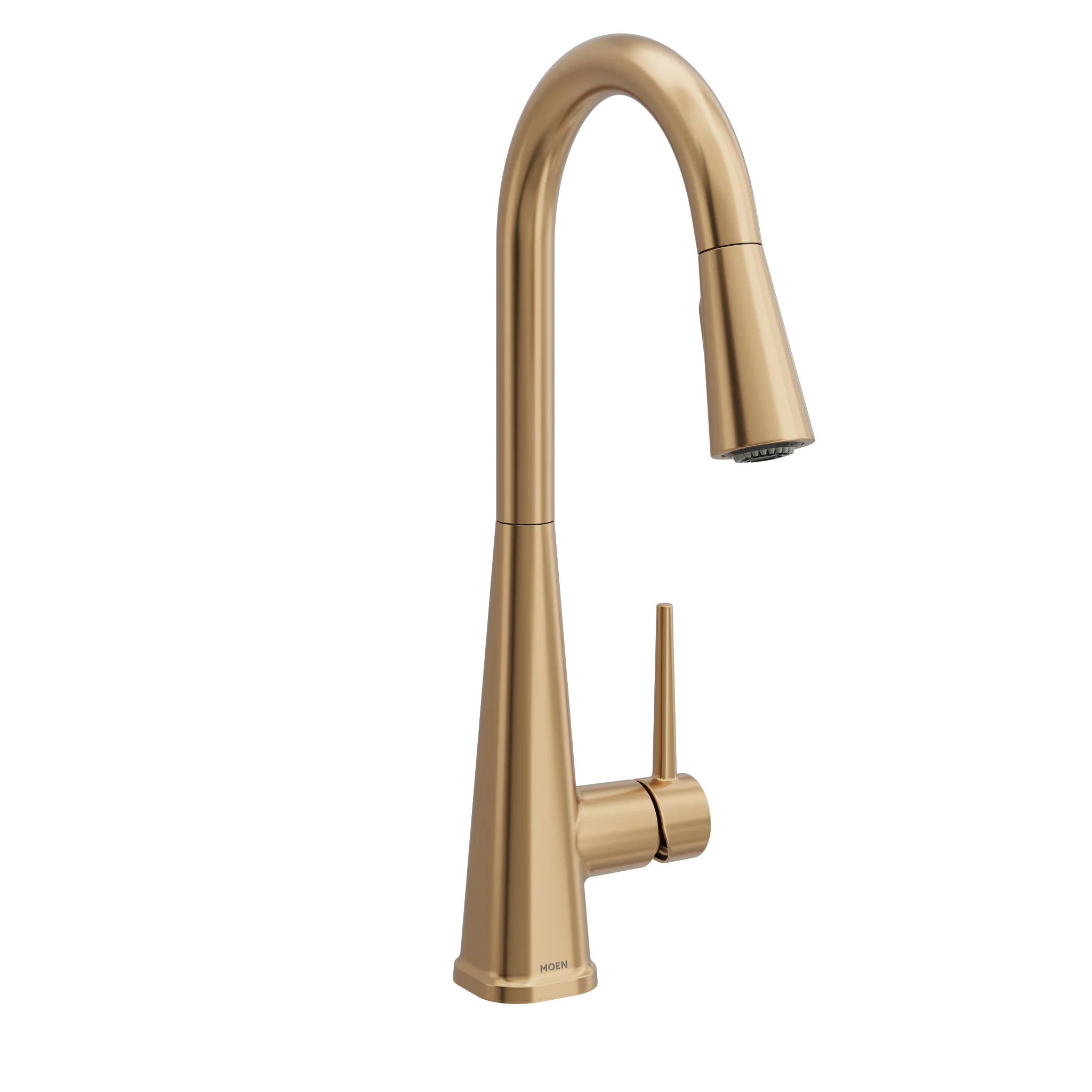 Swyre Bronzed gold one-handle high arc pulldown kitchen faucet
