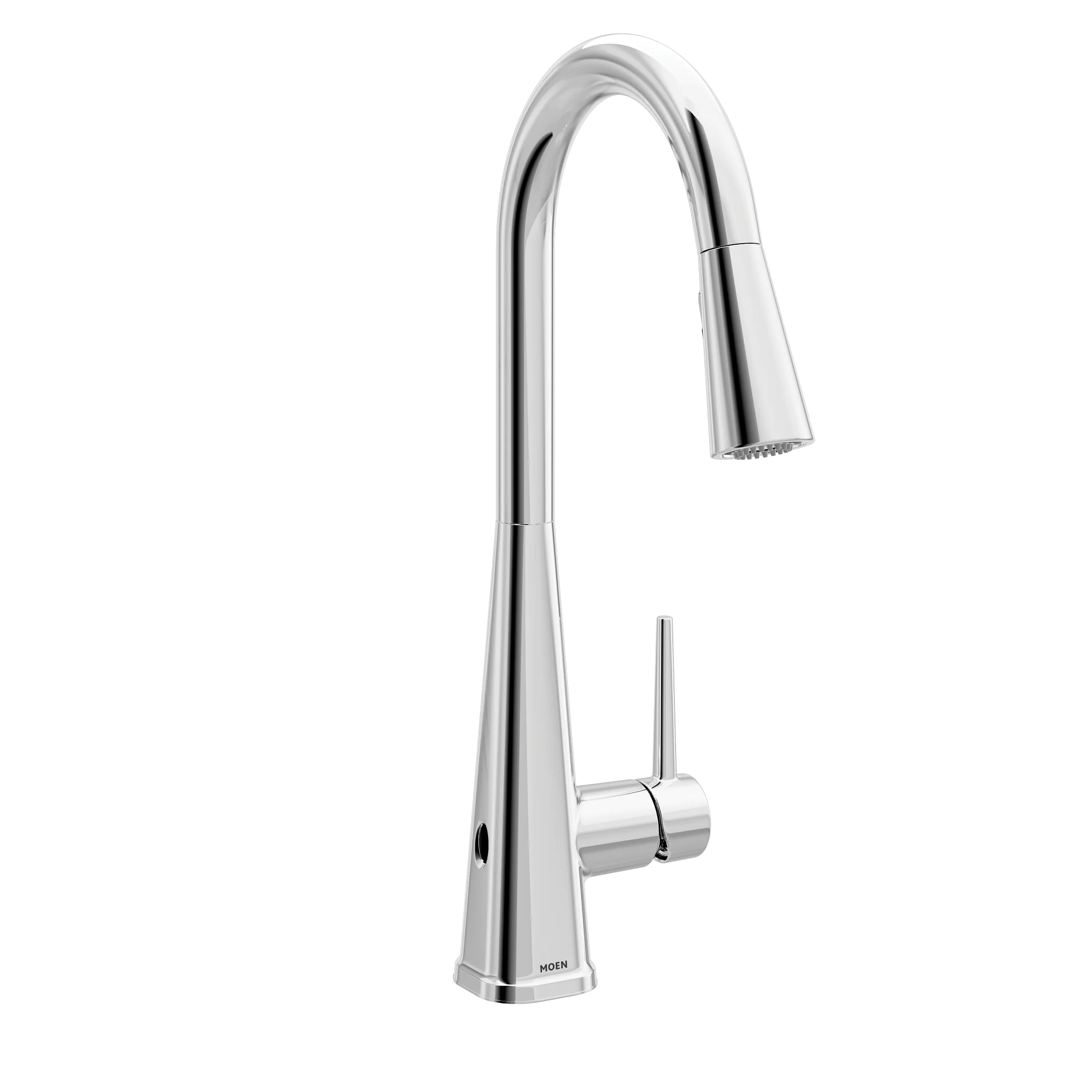 Swyre Chrome one-handle high arc pulldown kitchen faucet