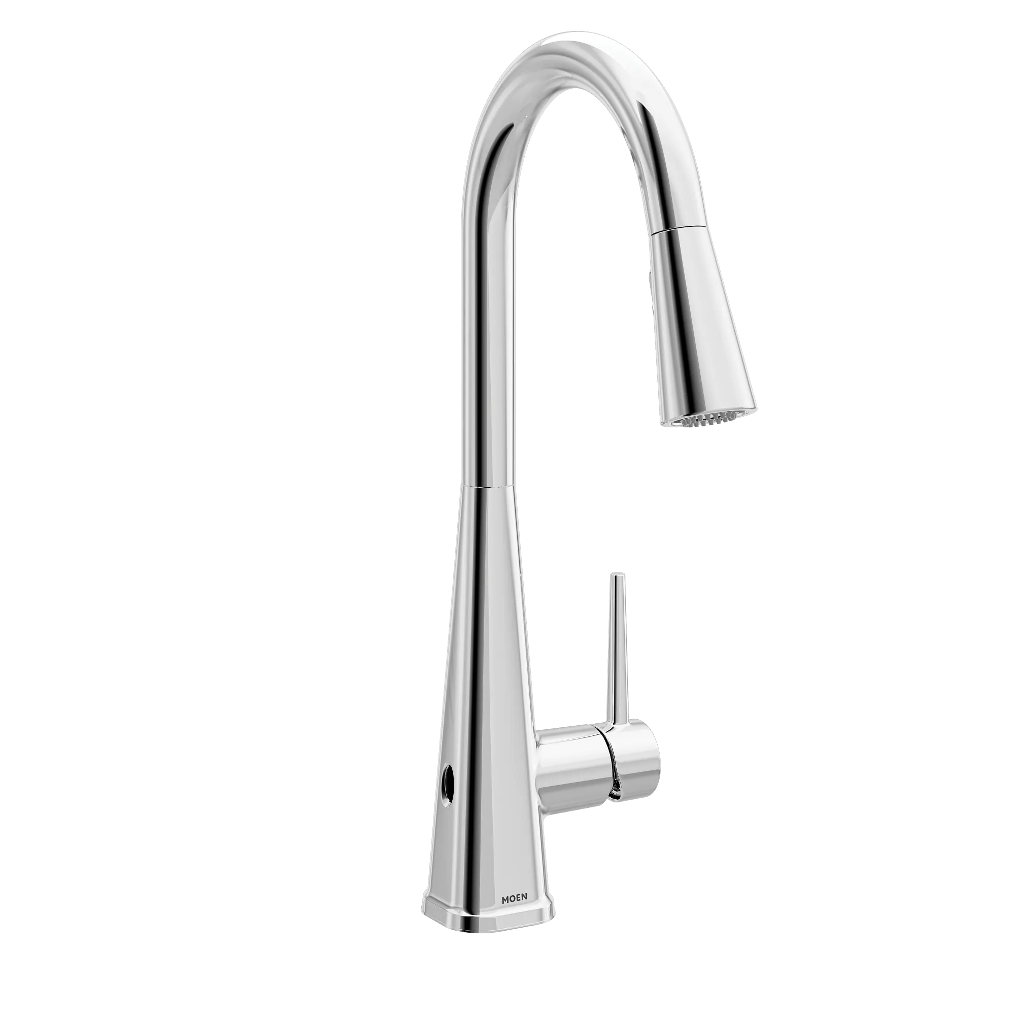 Swyre Chrome one-handle high arc pulldown kitchen faucet - Image 4