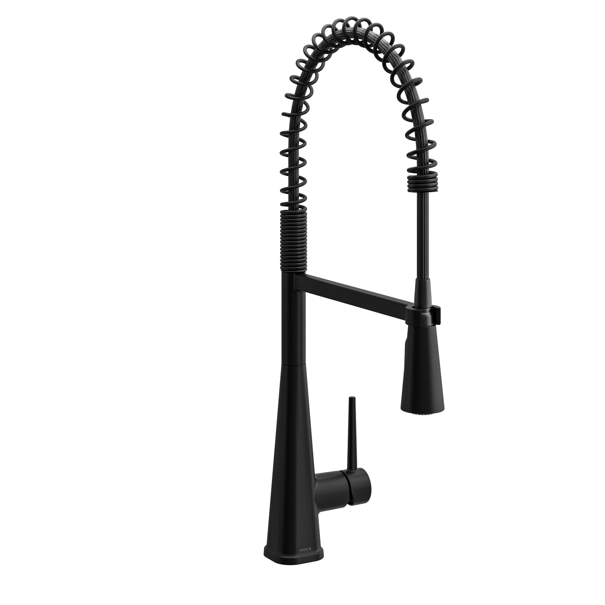 Swyre Matte black one-handle high arc pulldown kitchen faucet