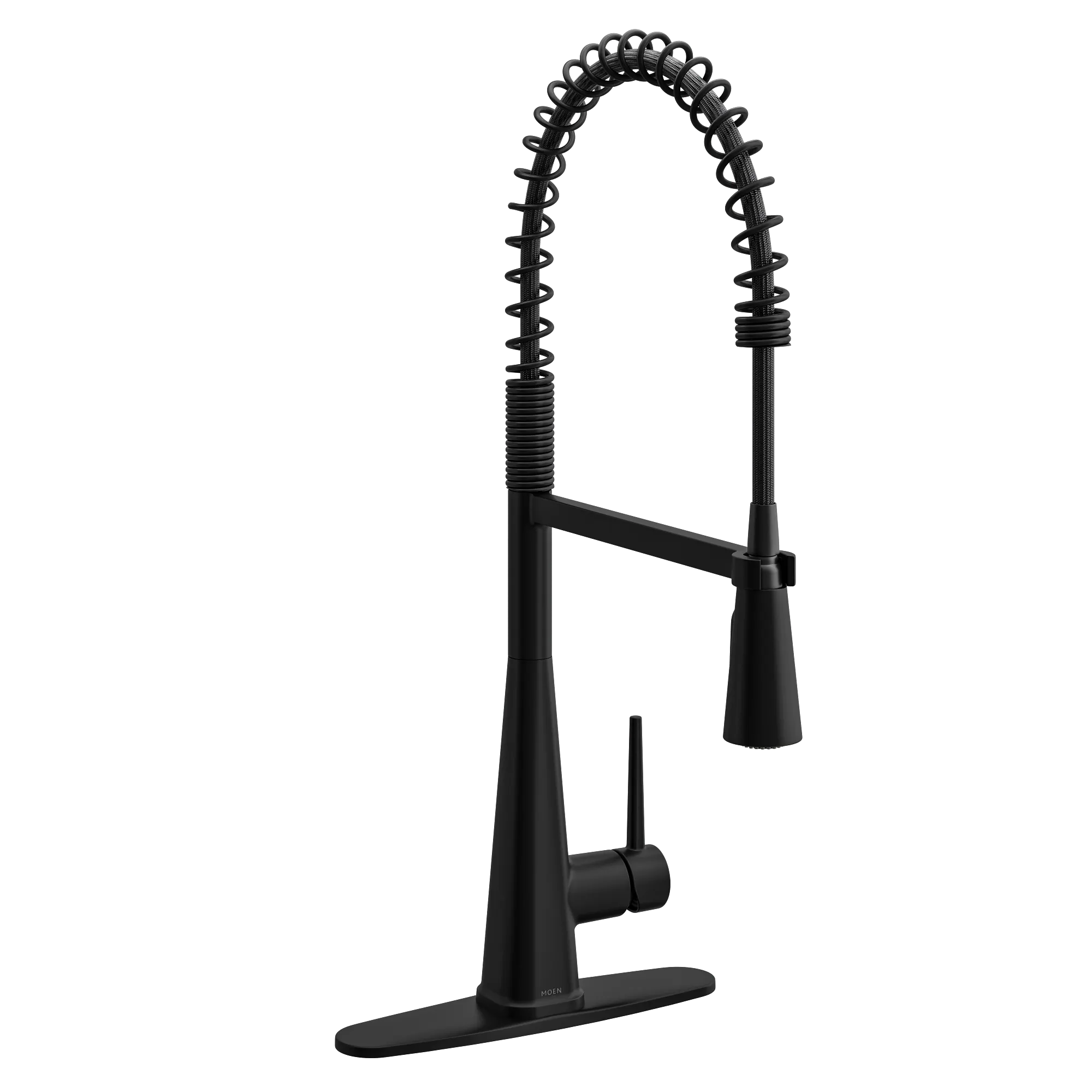 Swyre Matte black one-handle high arc pulldown kitchen faucet - Image 3