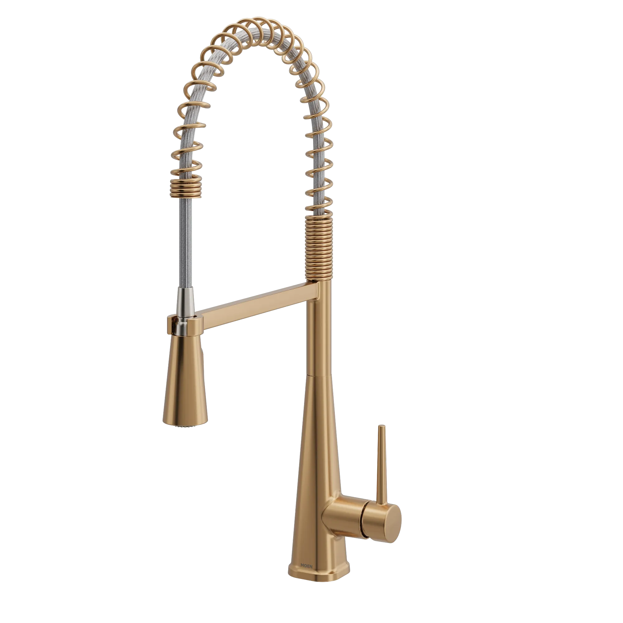Swyre Bronzed gold one-handle high arc pulldown kitchen faucet - Image 3