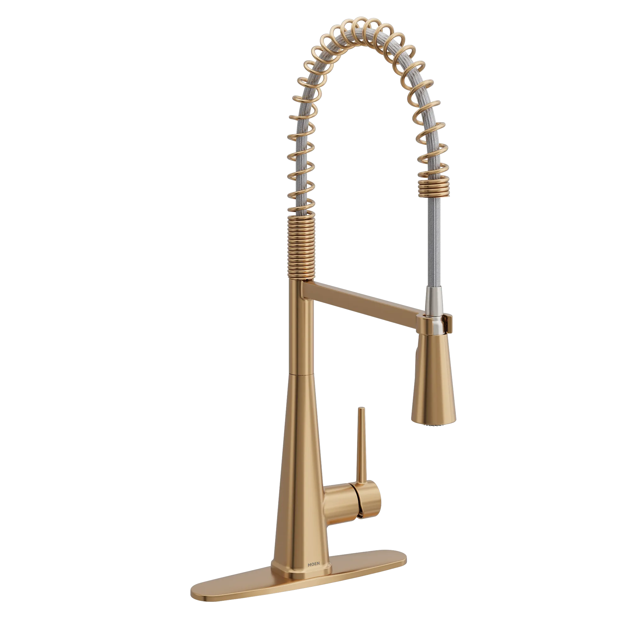 Swyre Bronzed gold one-handle high arc pulldown kitchen faucet - Image 5
