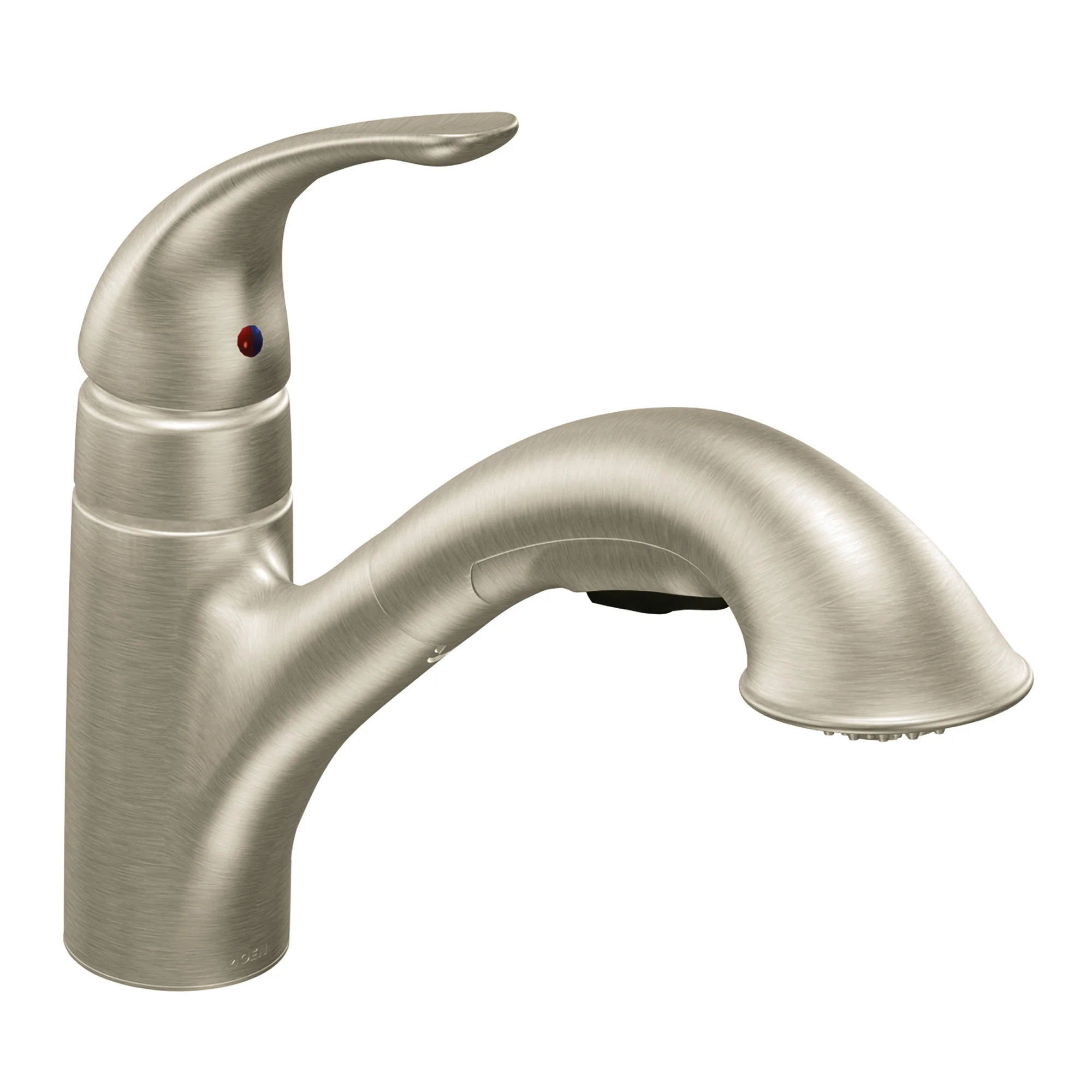 Caprillo Chrome one-handle low arc pullout kitchen faucet - Image 5