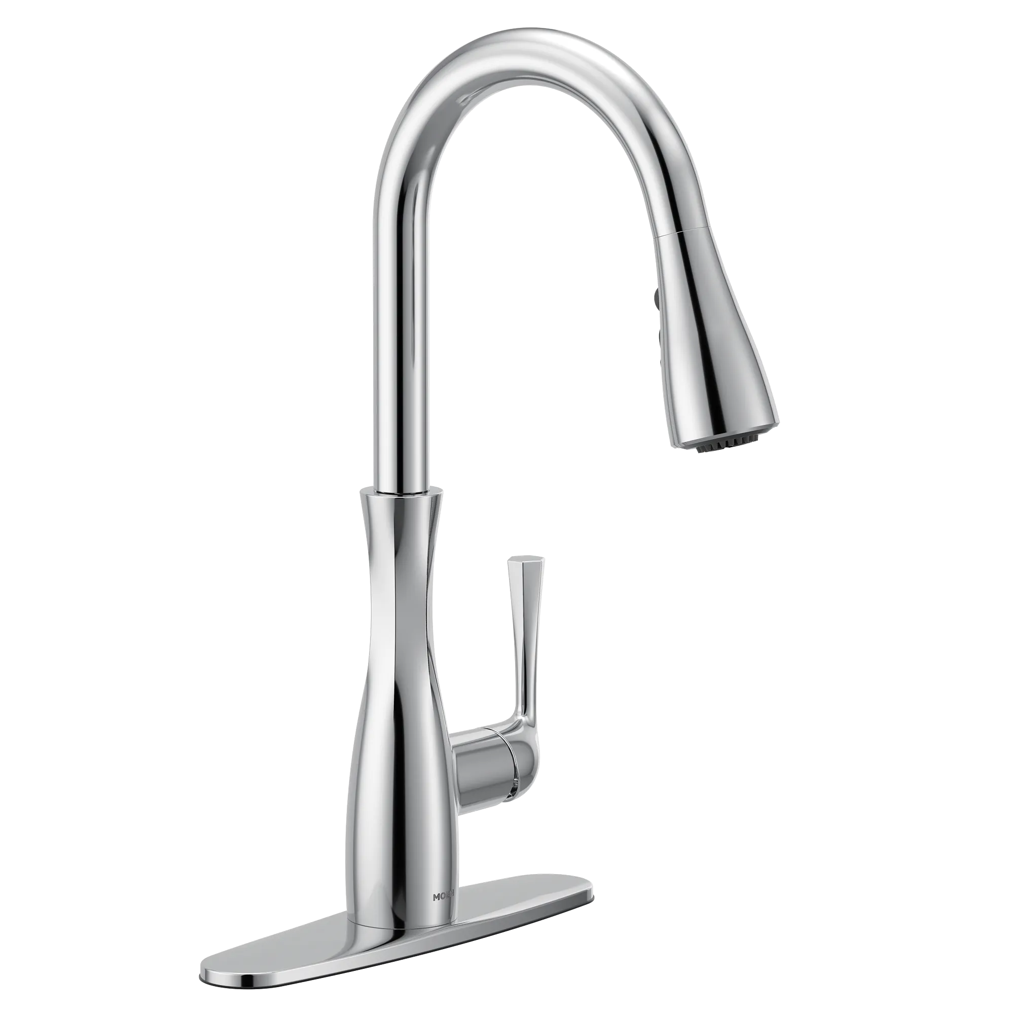 Arlia Chrome one-handle high arc pulldown kitchen faucet - Image 4