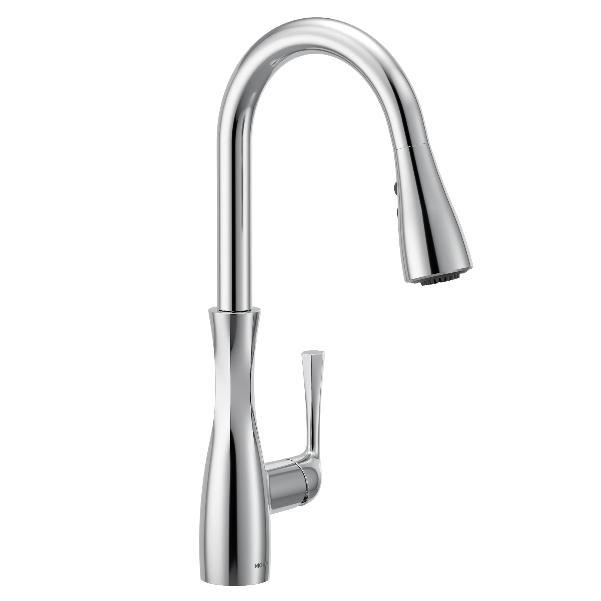 Arlia Chrome one-handle high arc pulldown kitchen faucet - Image 7