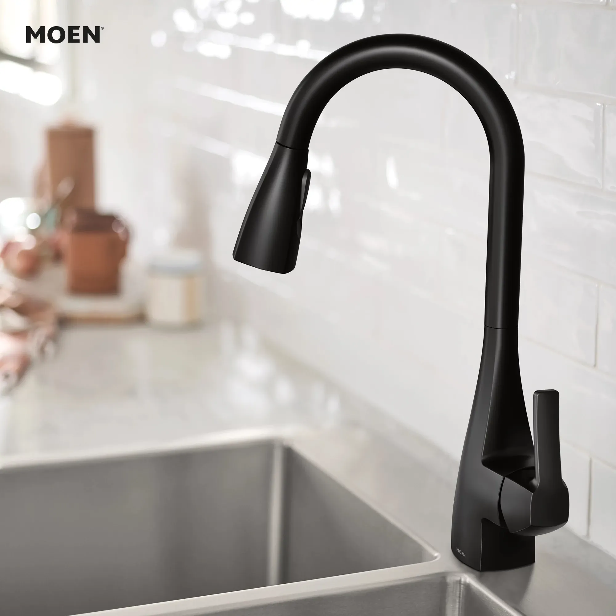 Kiran One-handle High Arc Pulldown Kitchen Faucet - Image 13