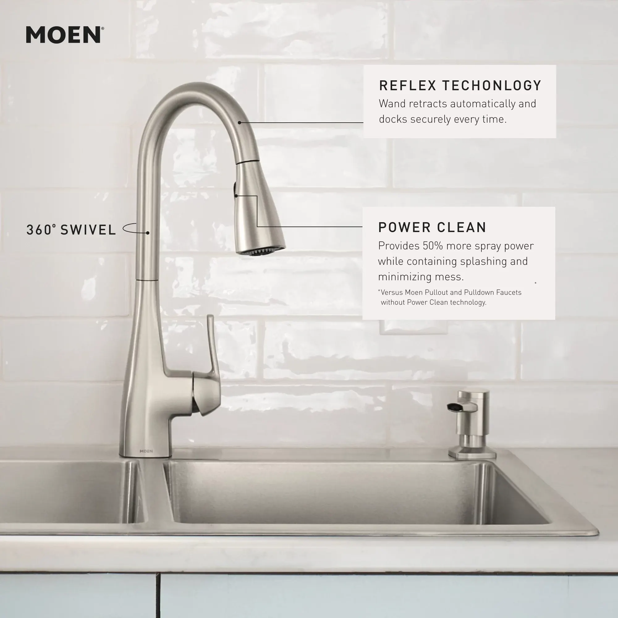 Kiran One-handle High Arc Pulldown Kitchen Faucet - Image 17