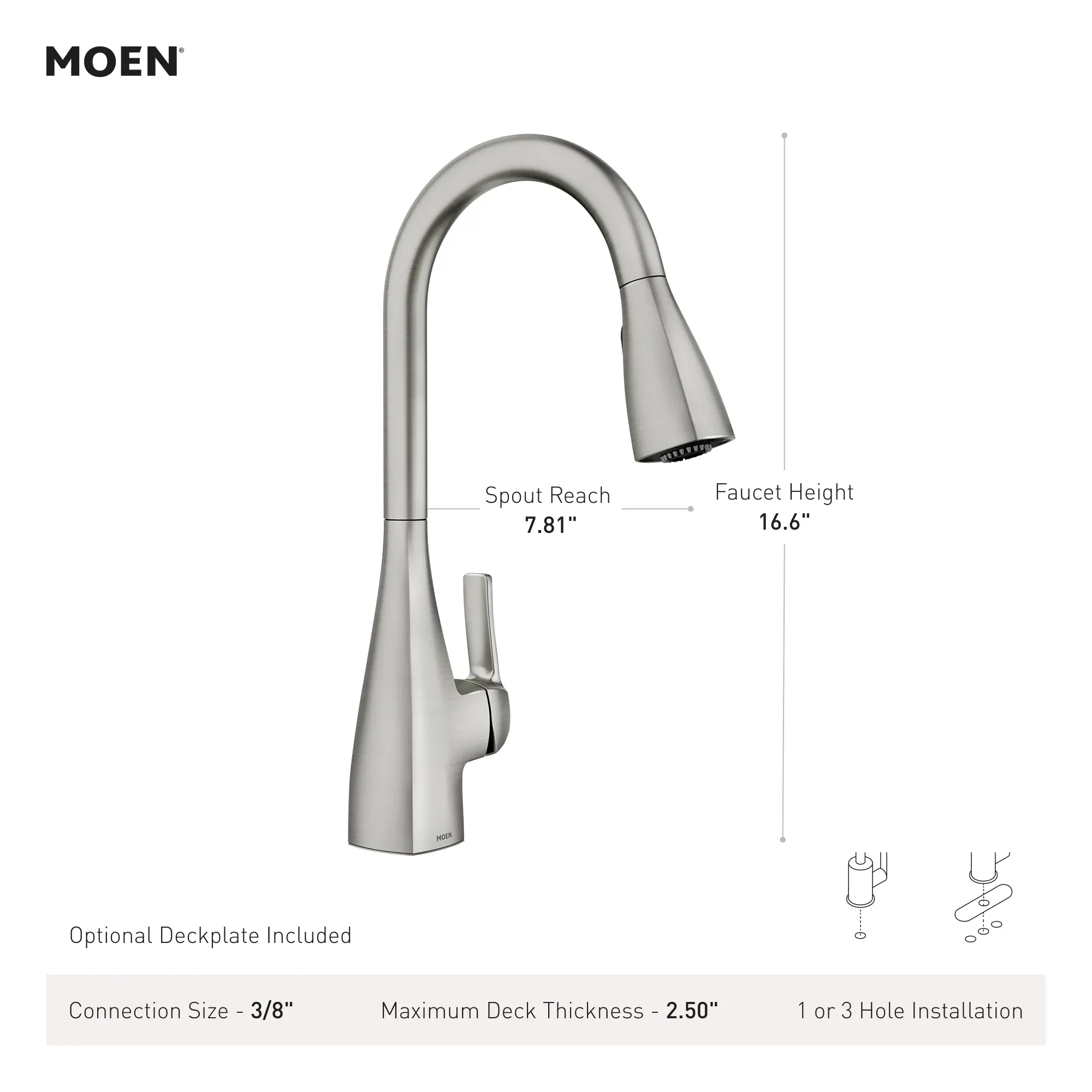Kiran One-handle High Arc Pulldown Kitchen Faucet - Image 31