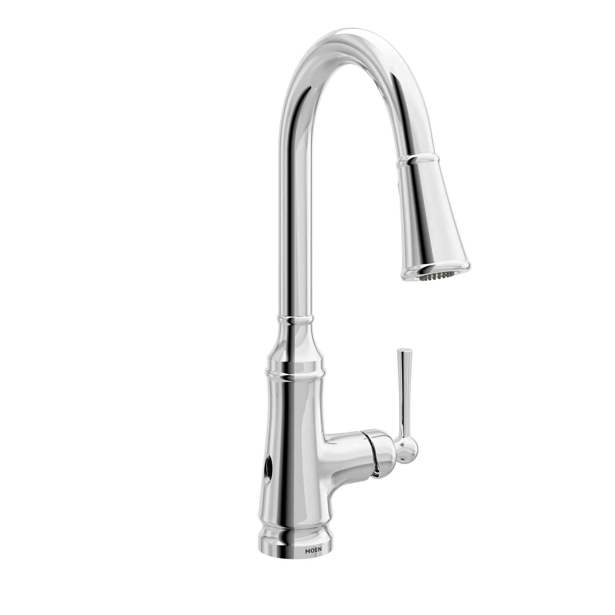 Jaslynn Chrome one-handle high arc pulldown kitchen faucet - Image 2