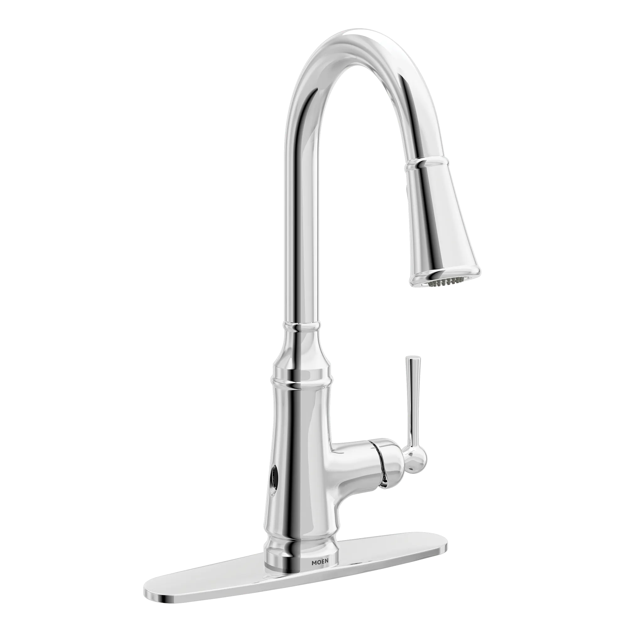 Jaslynn Chrome one-handle high arc pulldown kitchen faucet - Image 5