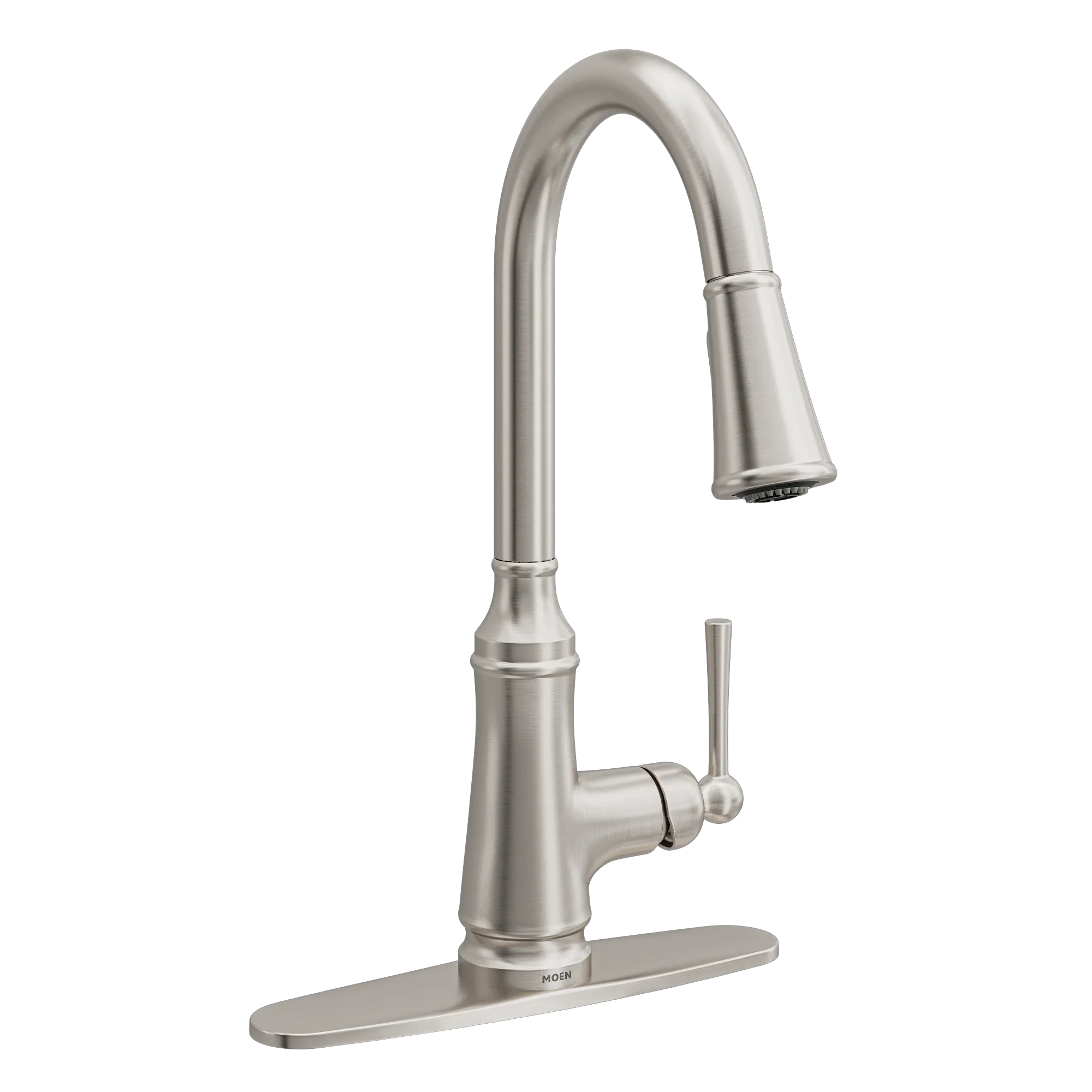 Jaslynn Spot resist stainless one-handle high arc pulldown kitchen faucet - Image 3