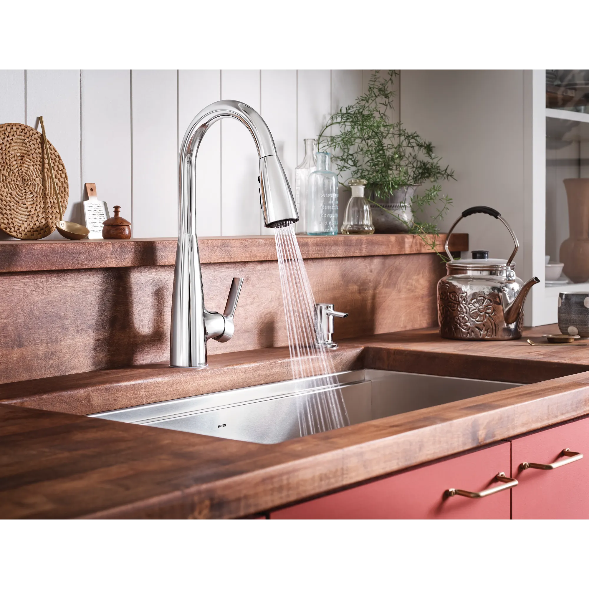 Haelyn One-Handle High Arc Pulldown Kitchen Faucet - Image 15
