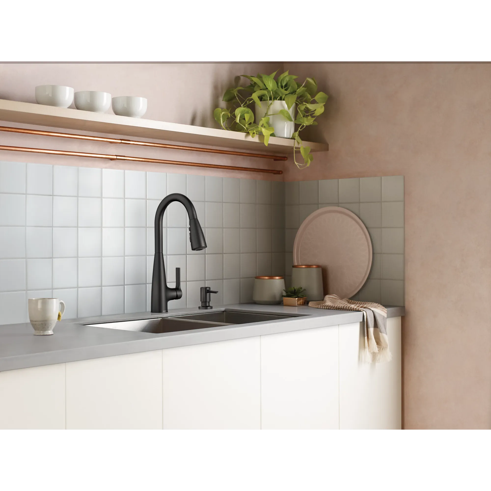 Haelyn One-Handle High Arc Pulldown Kitchen Faucet - Image 25